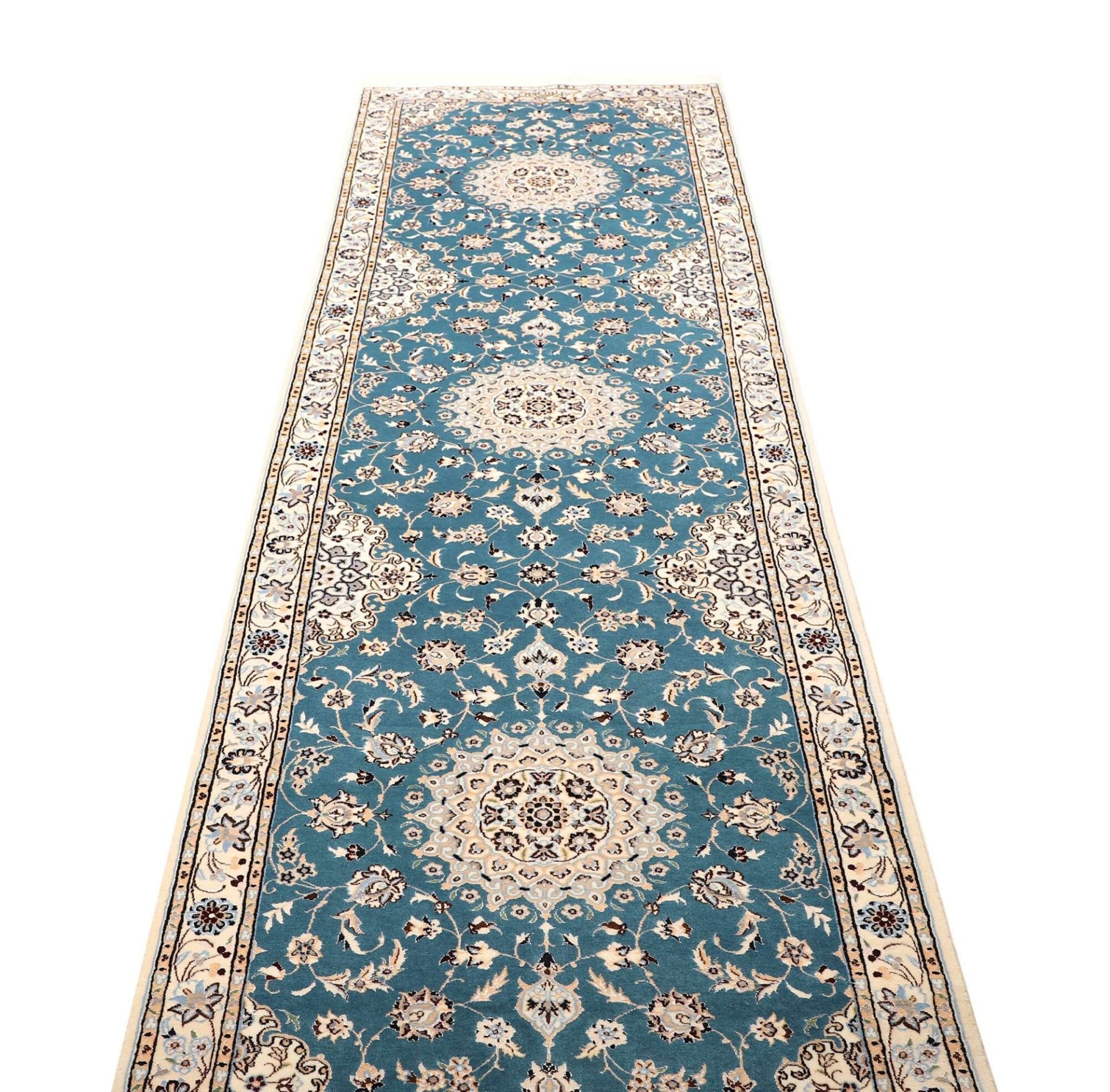Handgeknüpfter Nain Perserteppich 93 × 309 cm