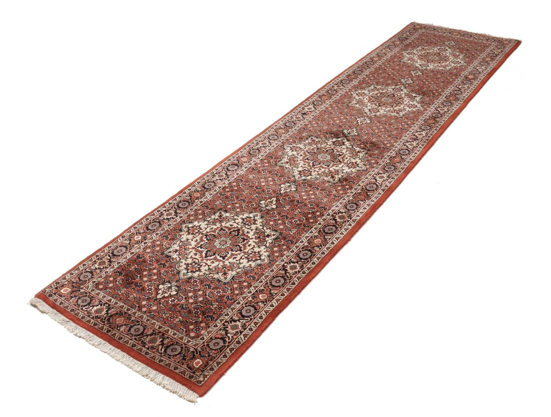 Handgeknüpfter Bijar Perserteppich 78 × 310 cm