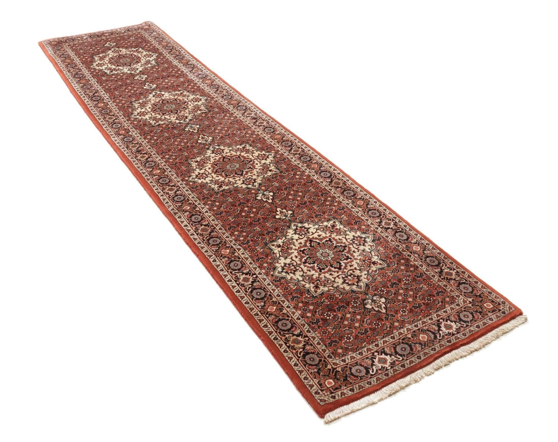Handgeknüpfter Bijar Perserteppich 78 × 310 cm