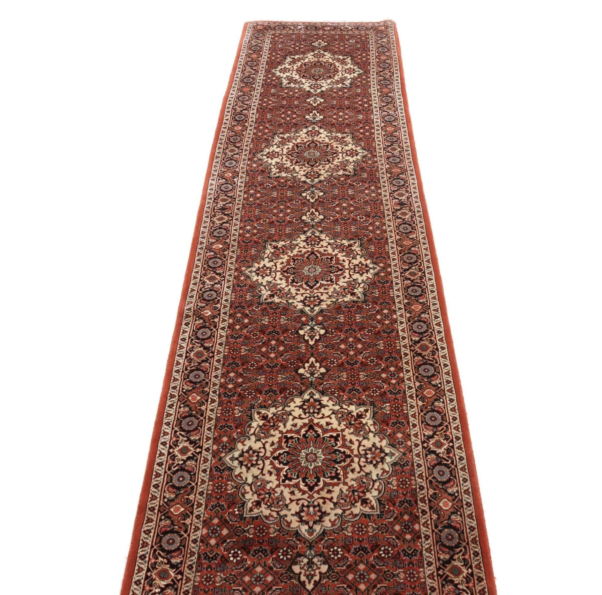 Handgeknüpfter Bijar Perserteppich 78 × 310 cm