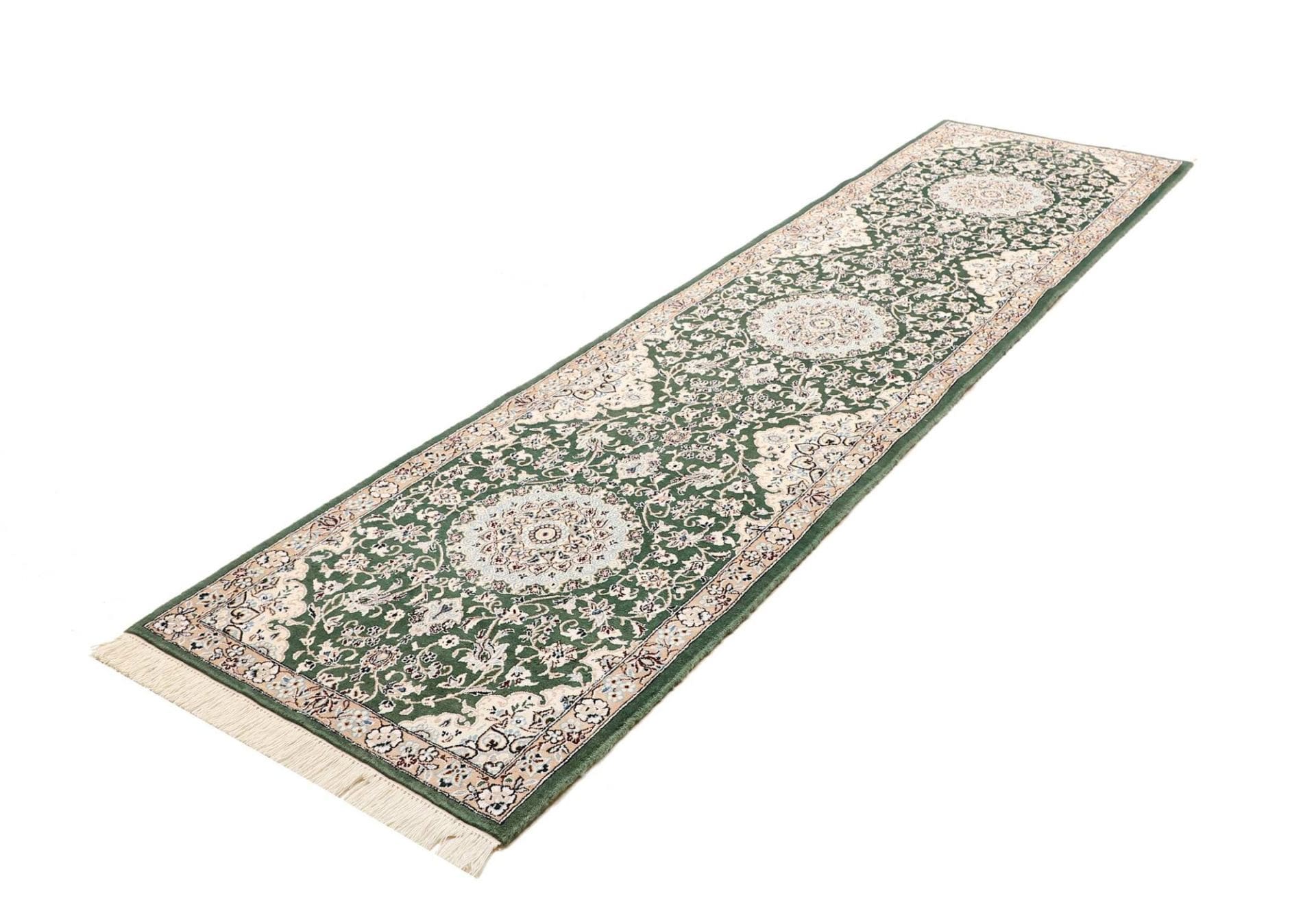 Nain Perserteppich 83 × 303 cm aus Wolle, handgeknüpft
