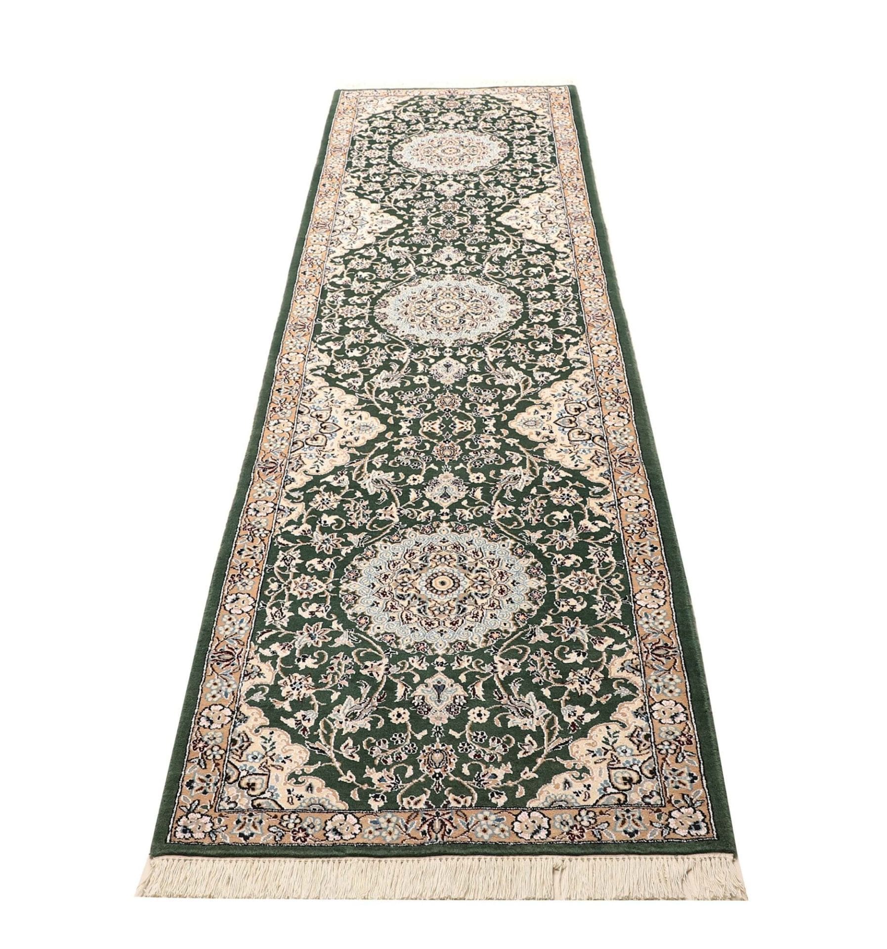 Nain Perserteppich 83 × 303 cm aus Wolle, handgeknüpft