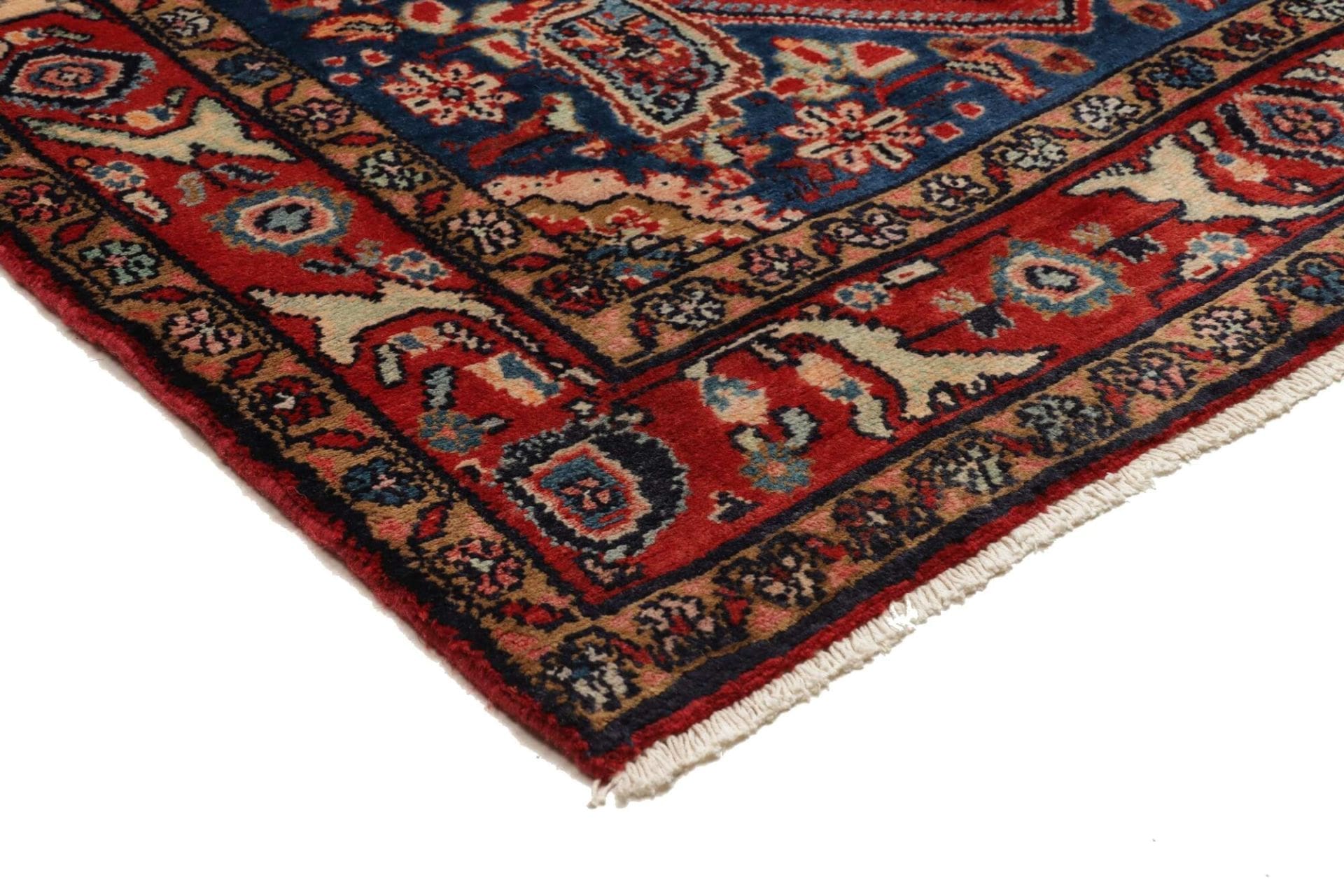 Handgeknüpfter Hamadan Herati Perserteppich, 115 × 356 cm, Wolle