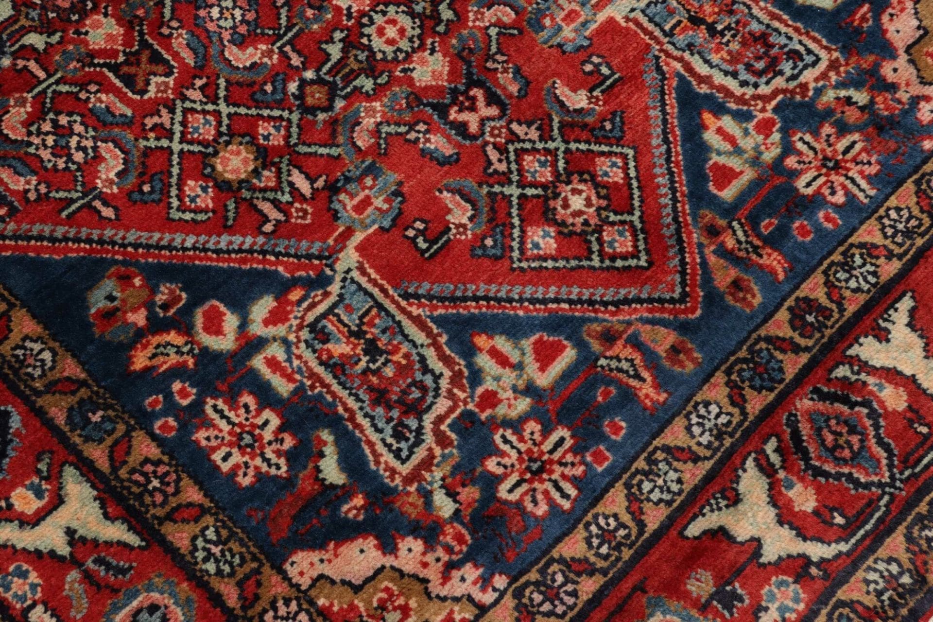 Handgeknüpfter Hamadan Herati Perserteppich, 115 × 356 cm, Wolle