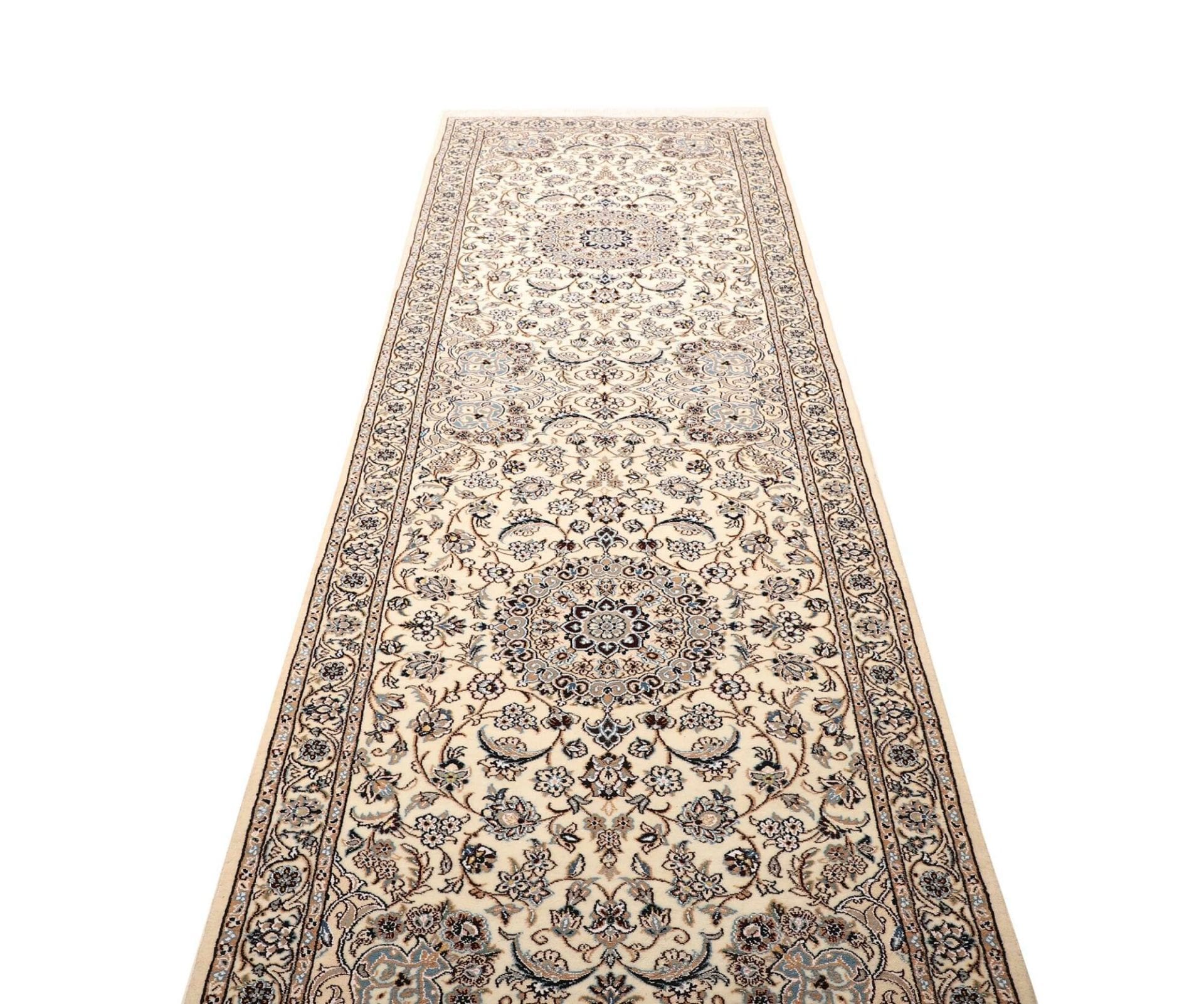 Handgeknüpfter Nain Perserteppich, 102 × 322 cm, Wolle