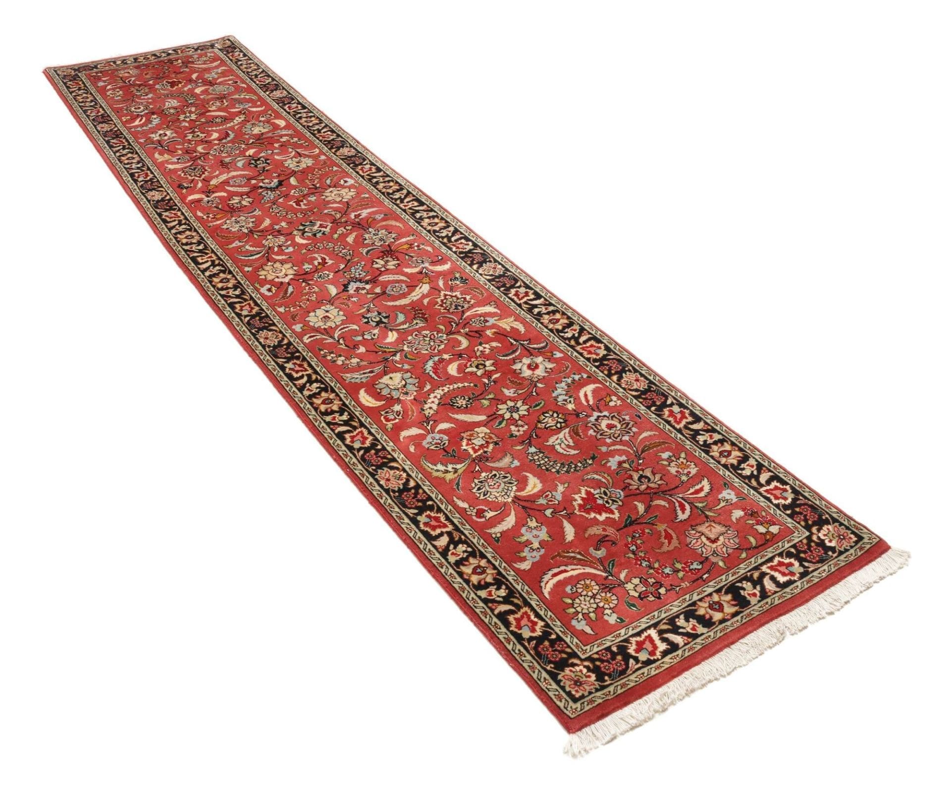 Ghom Perserteppich aus Iran, 71 × 312 cm