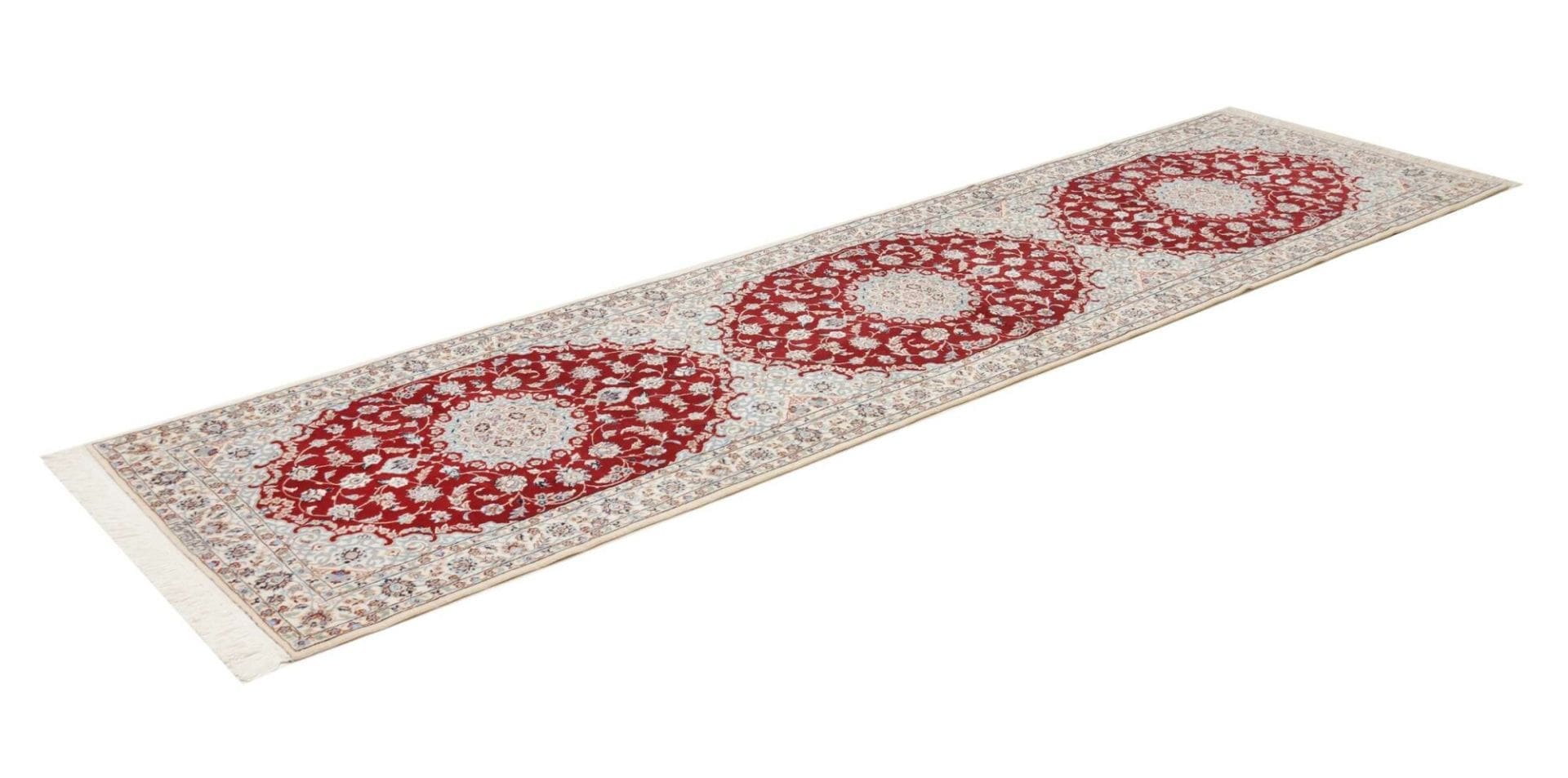 Nain Perserteppich 87 × 315 cm aus Wolle, handgeknüpft