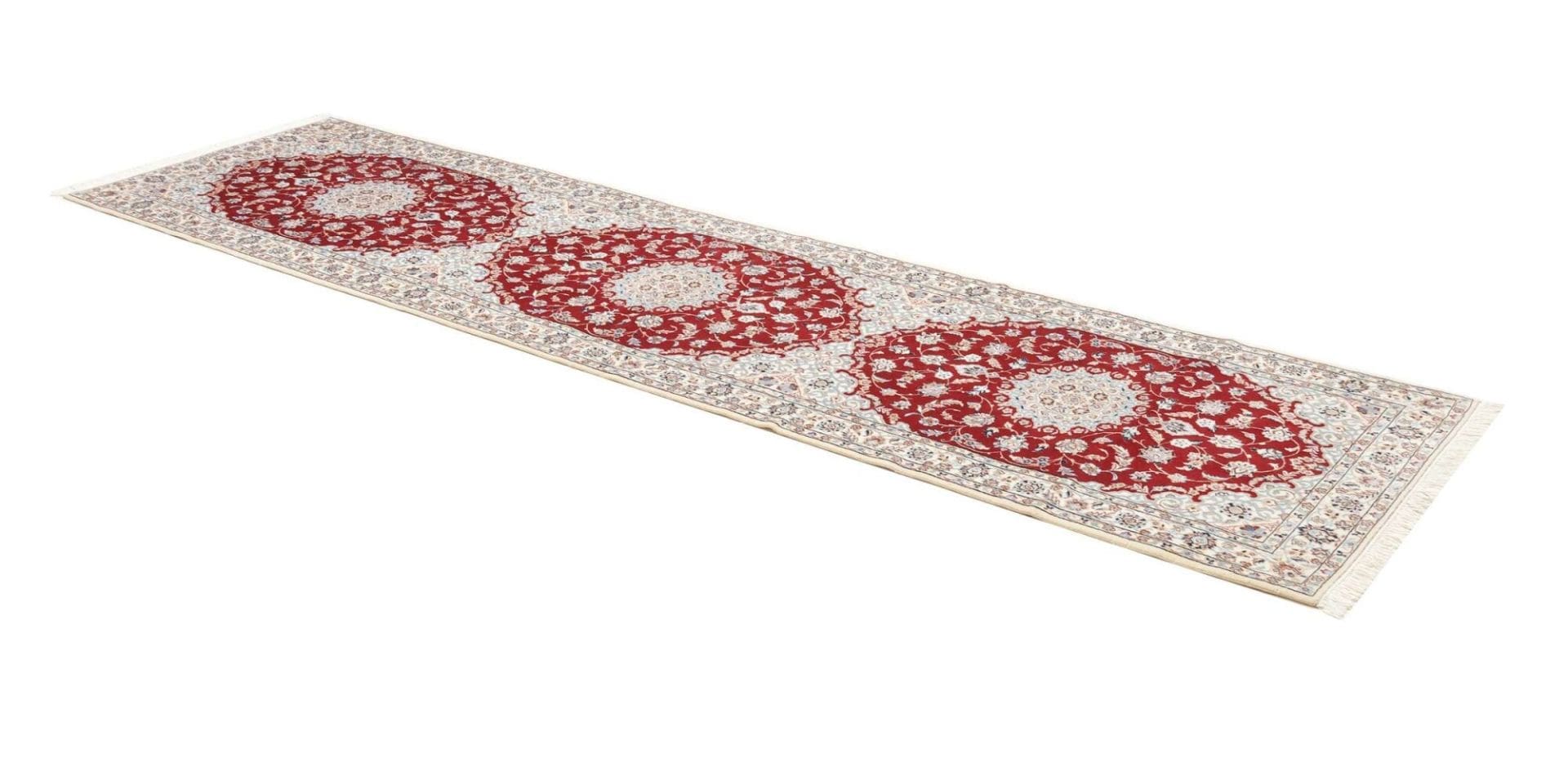 Nain Perserteppich 87 × 315 cm aus Wolle, handgeknüpft