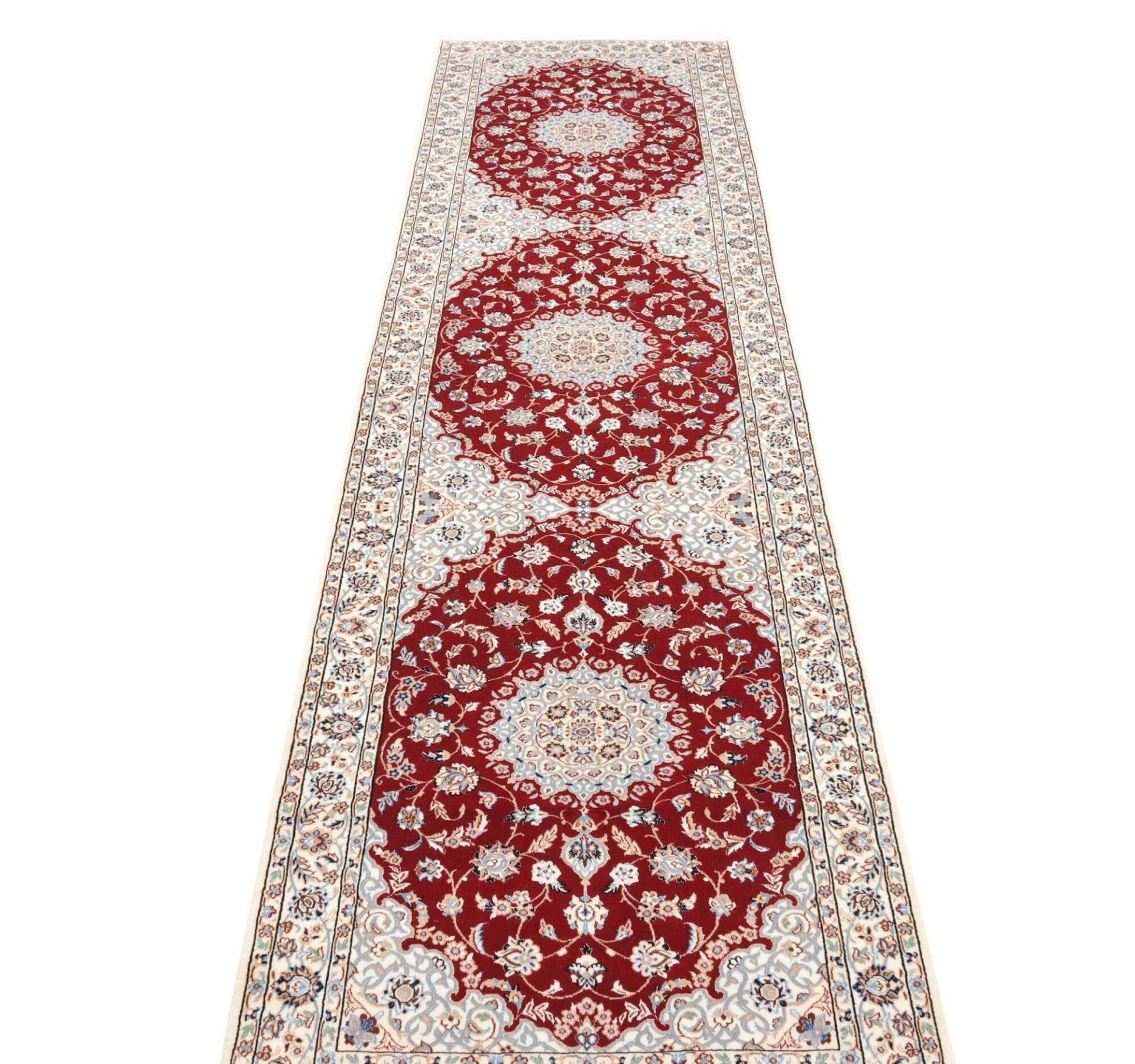 Nain Perserteppich 87 × 315 cm aus Wolle, handgeknüpft