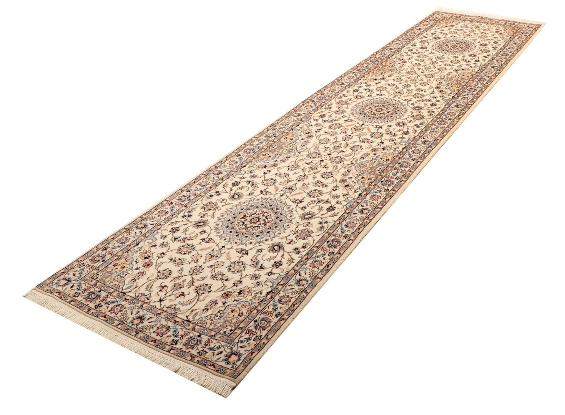 Nain Perserteppich 83 × 336 cm aus Wolle, handgeknüpft