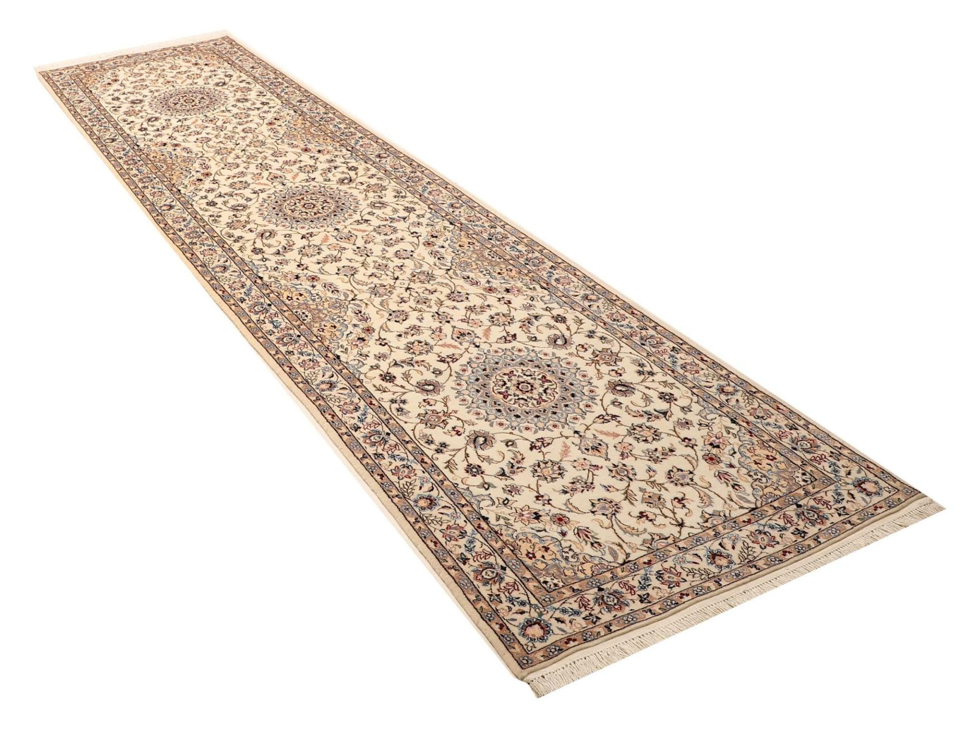 Nain Perserteppich 83 × 336 cm aus Wolle, handgeknüpft