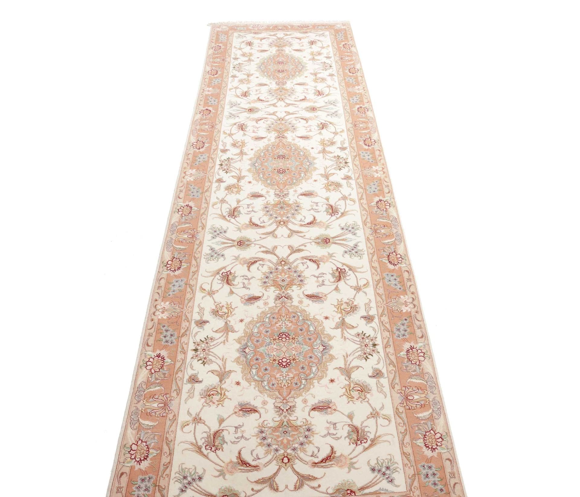 Handgeknüpfter Täbriz Perserteppich 88 × 324 cm