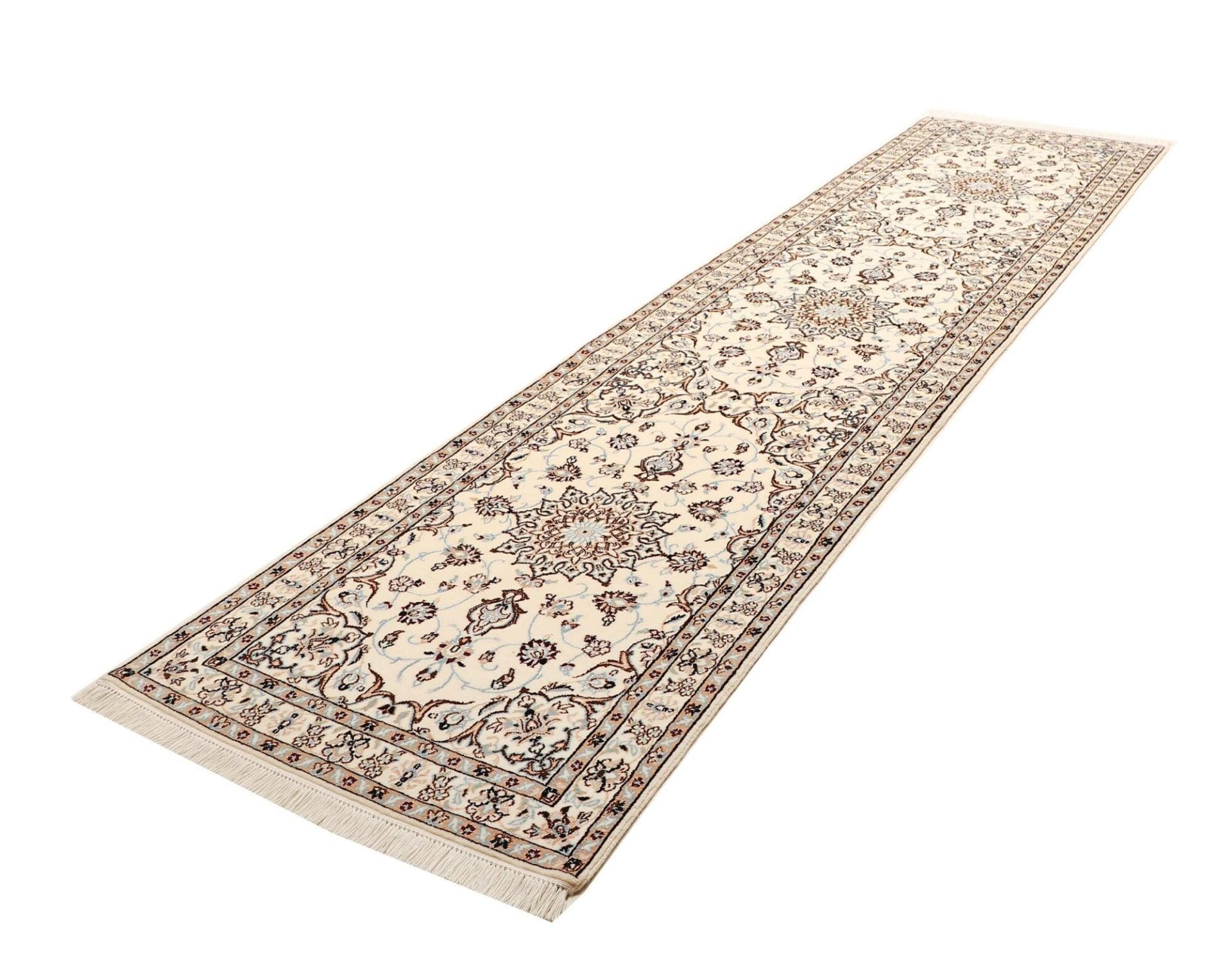 Handgeknüpfter Nain Perserteppich 98 × 354 cm