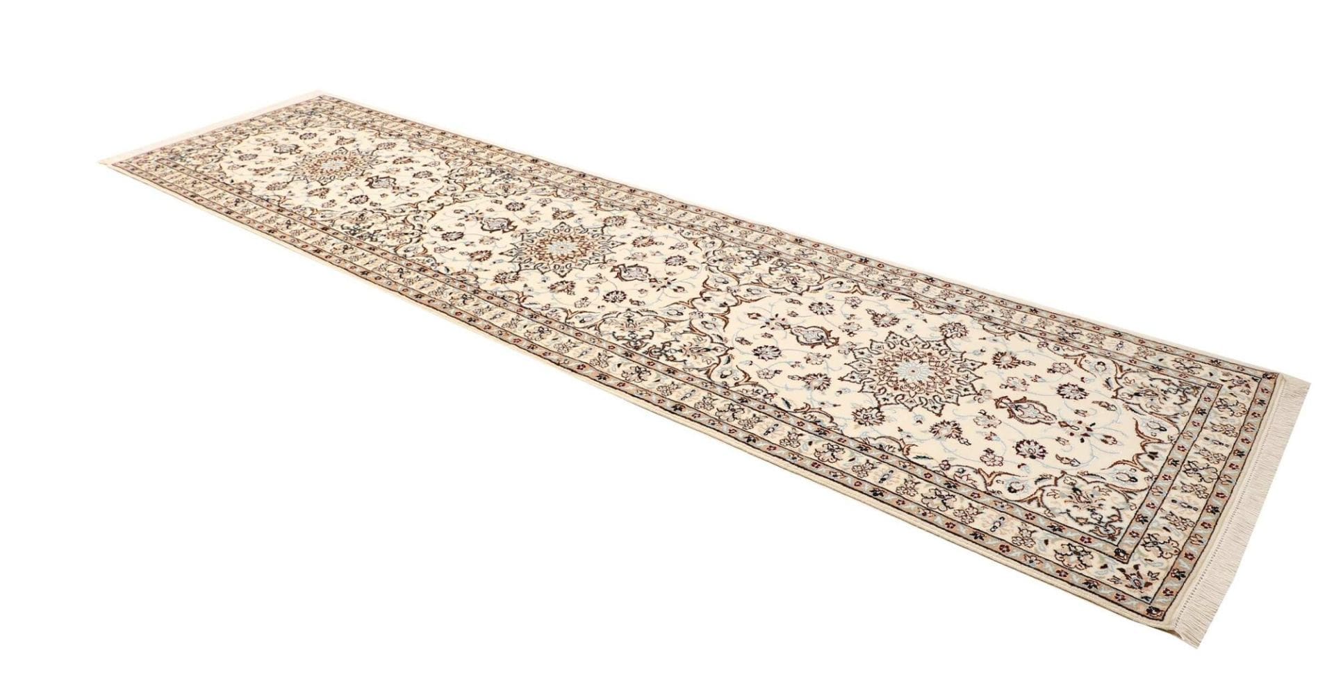 Handgeknüpfter Nain Perserteppich 98 × 354 cm