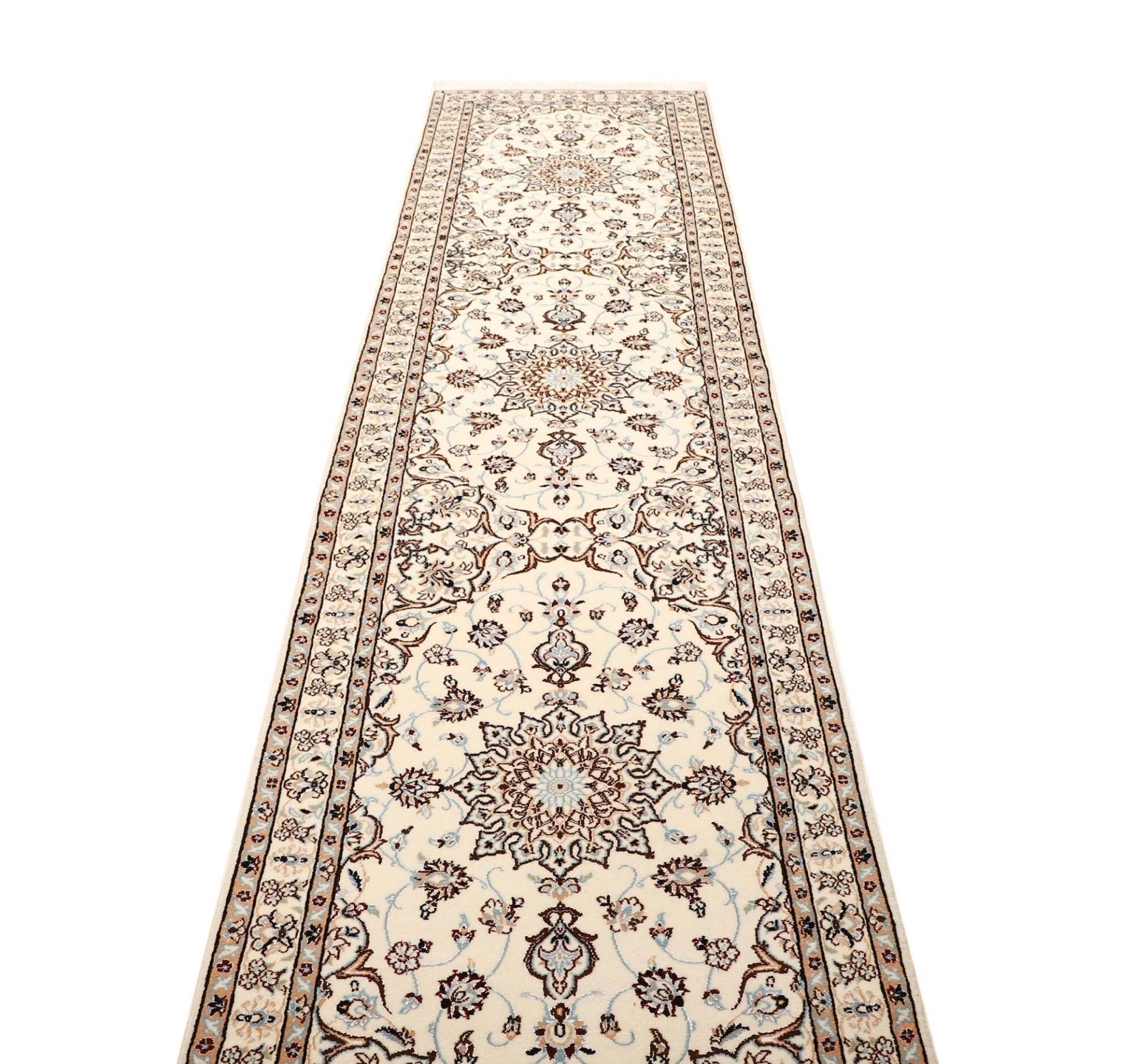 Handgeknüpfter Nain Perserteppich 98 × 354 cm