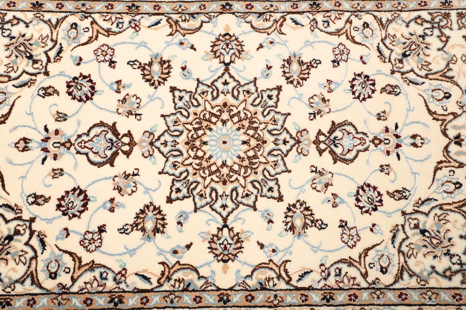 Handgeknüpfter Nain Perserteppich 98 × 354 cm