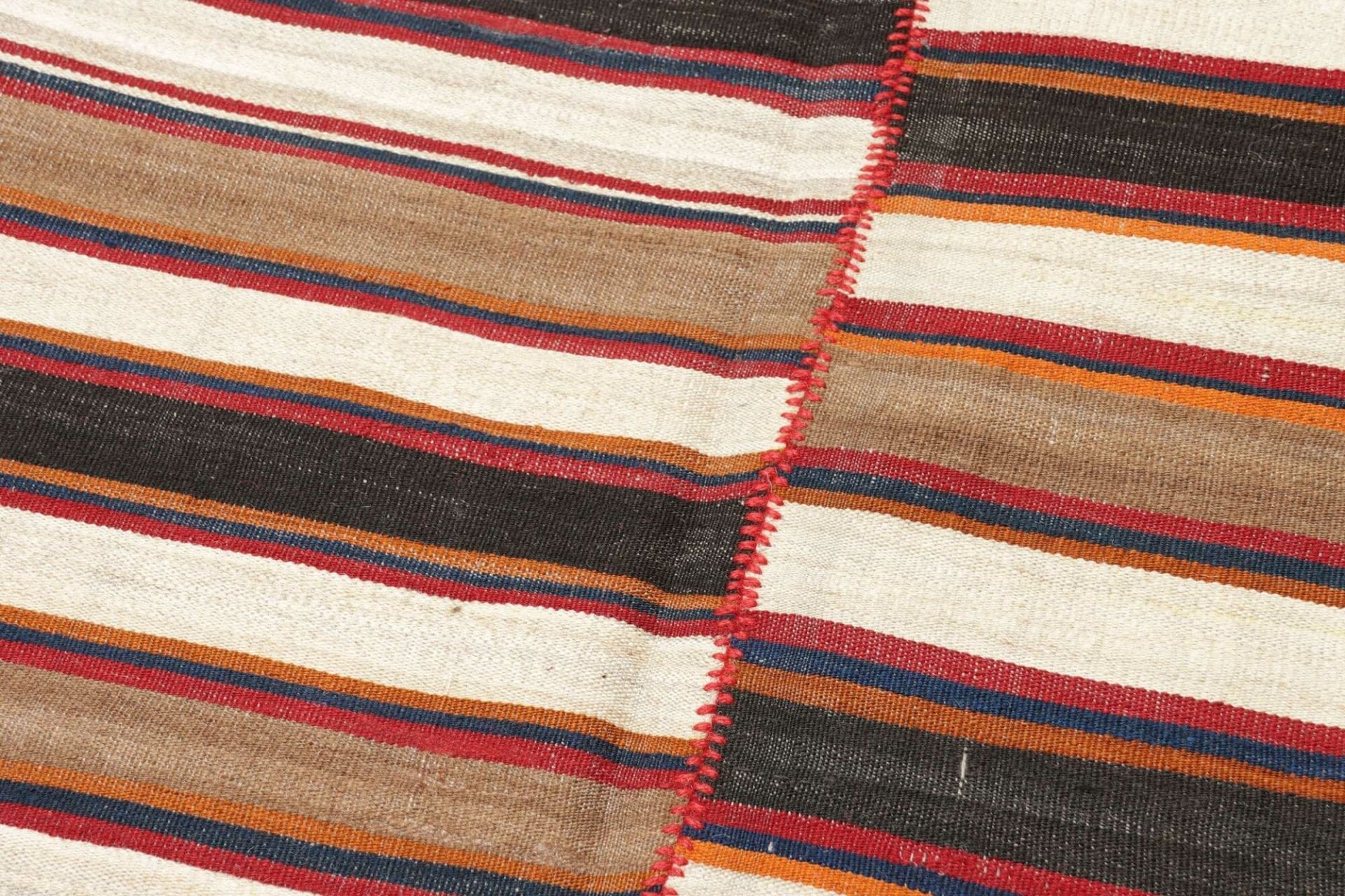 Handgewebter Kelim Perserteppich 197 × 392 cm