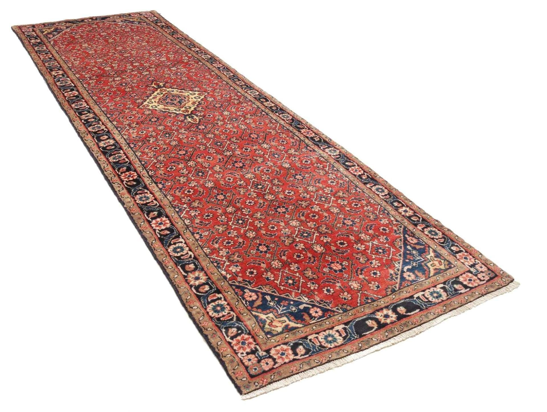 Handgeknüpfter Perserteppich, 110 × 368 cm, Wolle