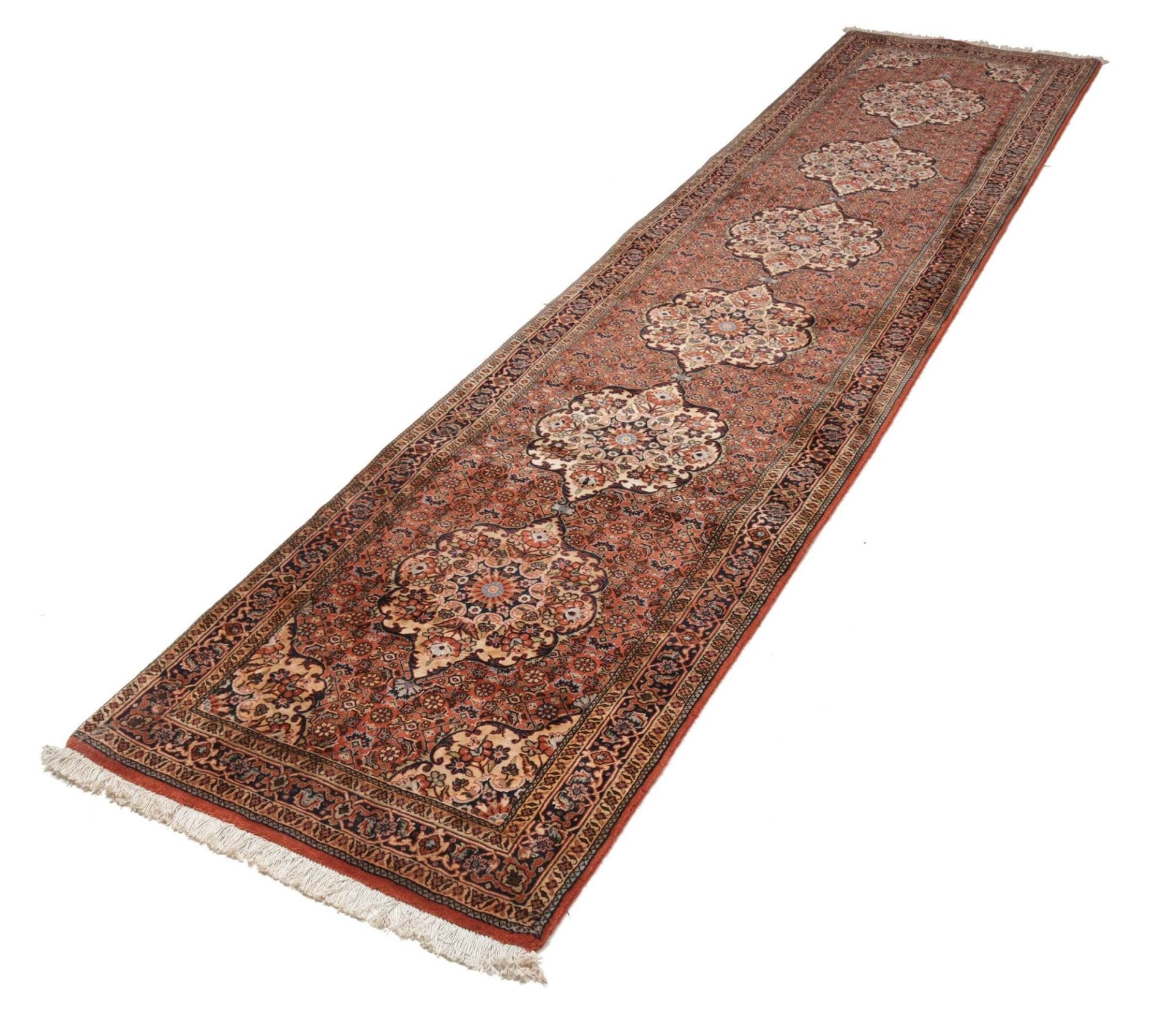 Bijar Perserteppich 80 × 325 cm aus Wolle, handgeknüpft