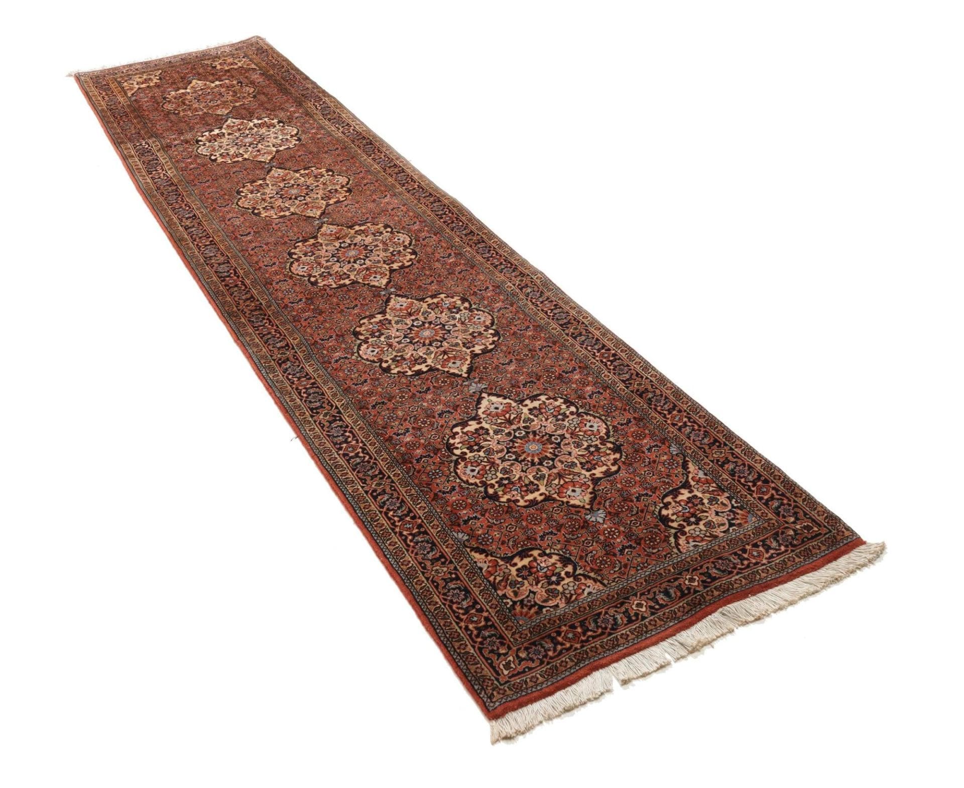 Bijar Perserteppich 80 × 325 cm aus Wolle, handgeknüpft