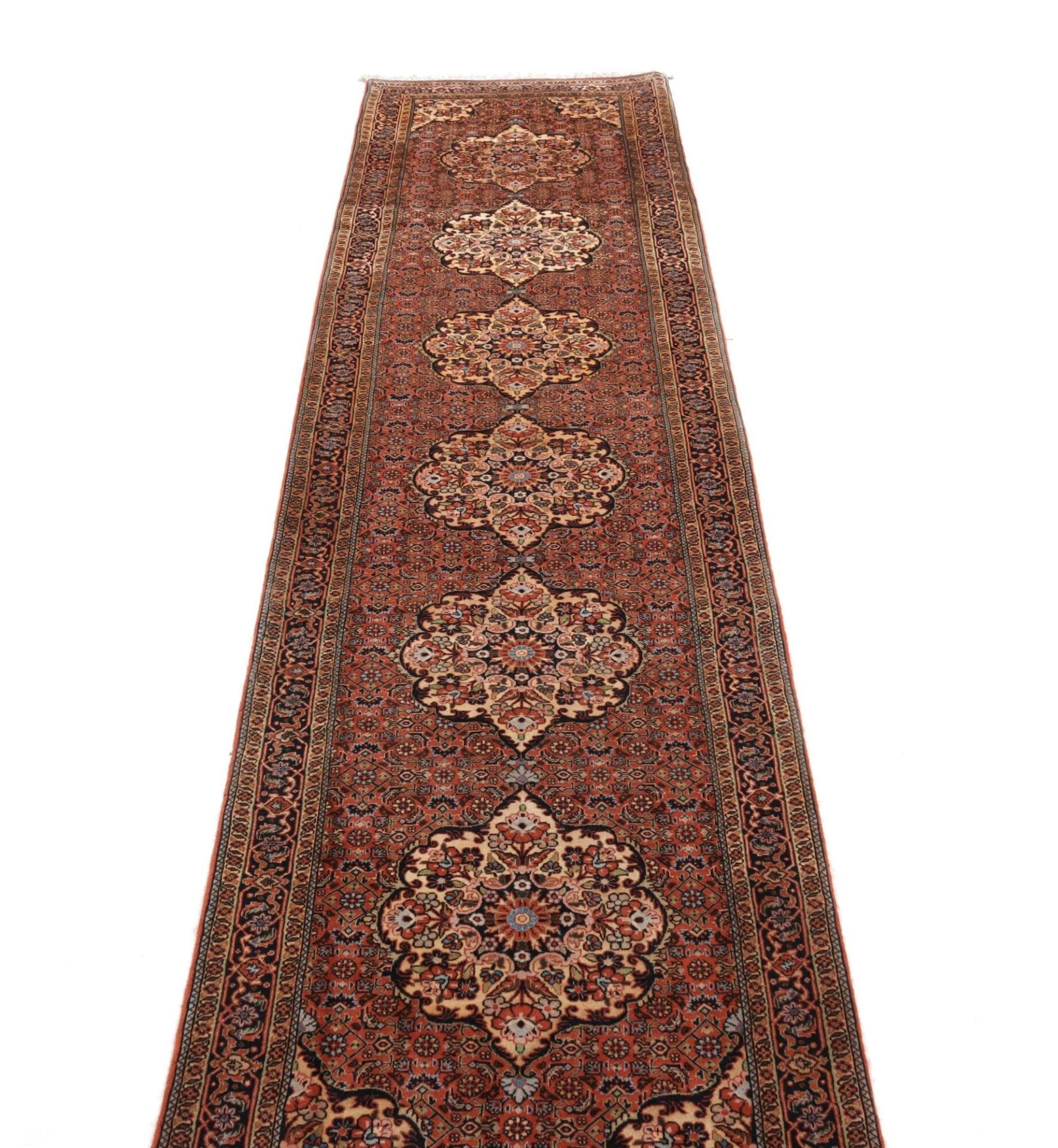 Bijar Perserteppich 80 × 325 cm aus Wolle, handgeknüpft