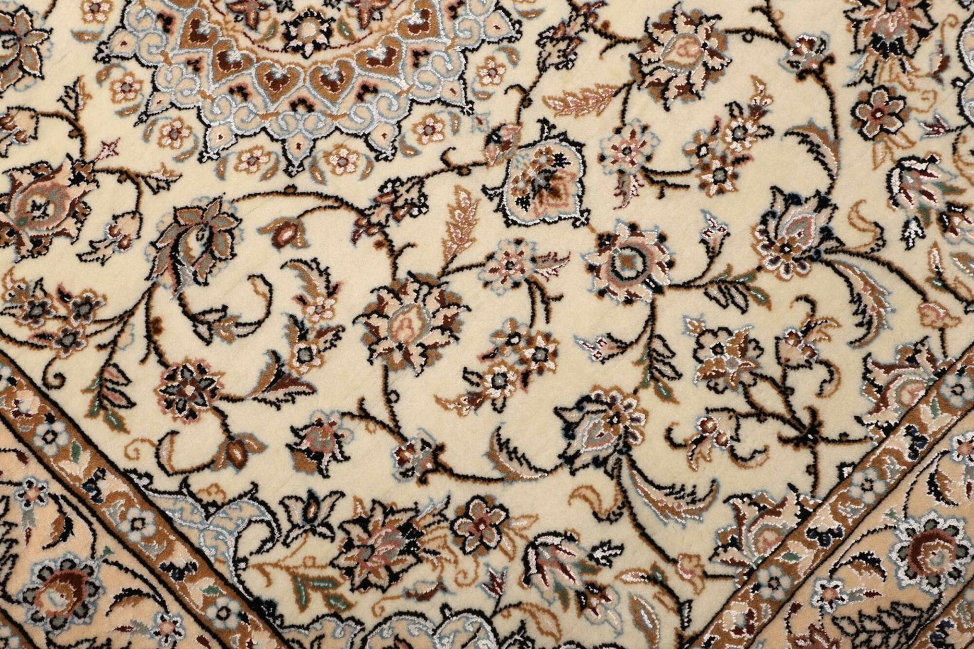Handgeknüpfter Nain Perserteppich, 86 × 404 cm, Wolle