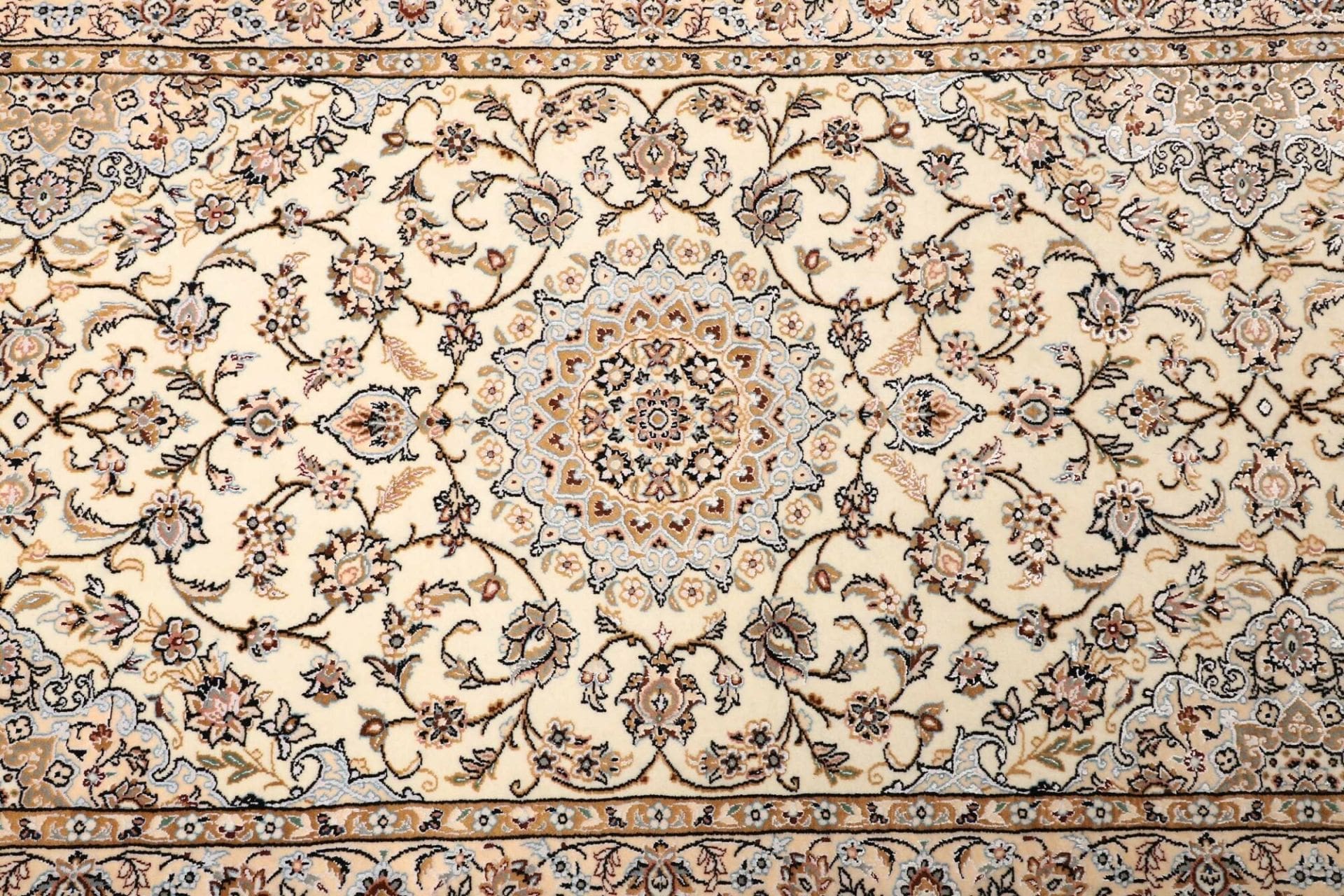 Handgeknüpfter Nain Perserteppich, 86 × 404 cm, Wolle
