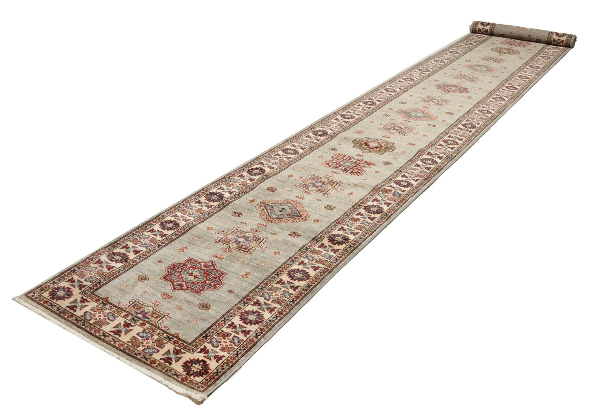 Handgeknüpfter Kazak Orientteppich, 85 × 576 cm, Wolle