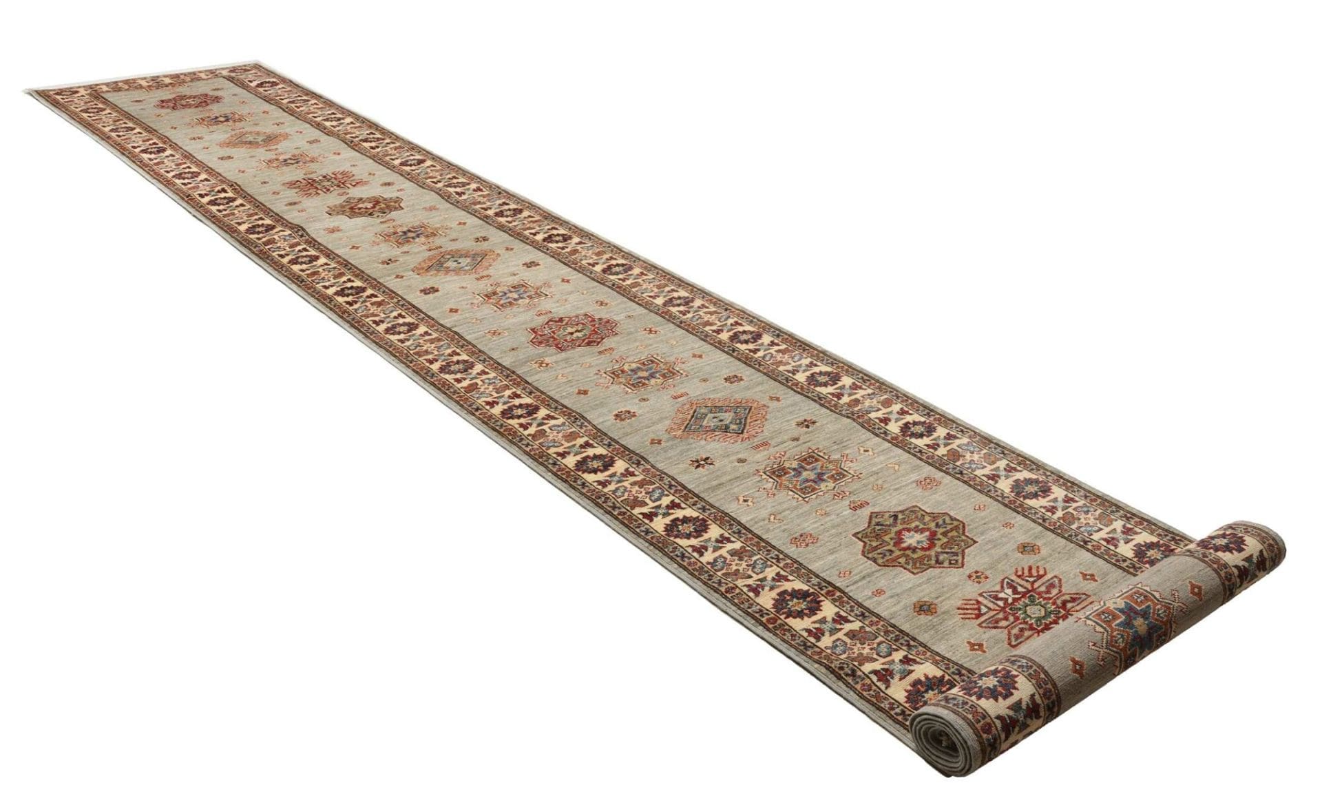 Handgeknüpfter Kazak Orientteppich, 85 × 576 cm, Wolle