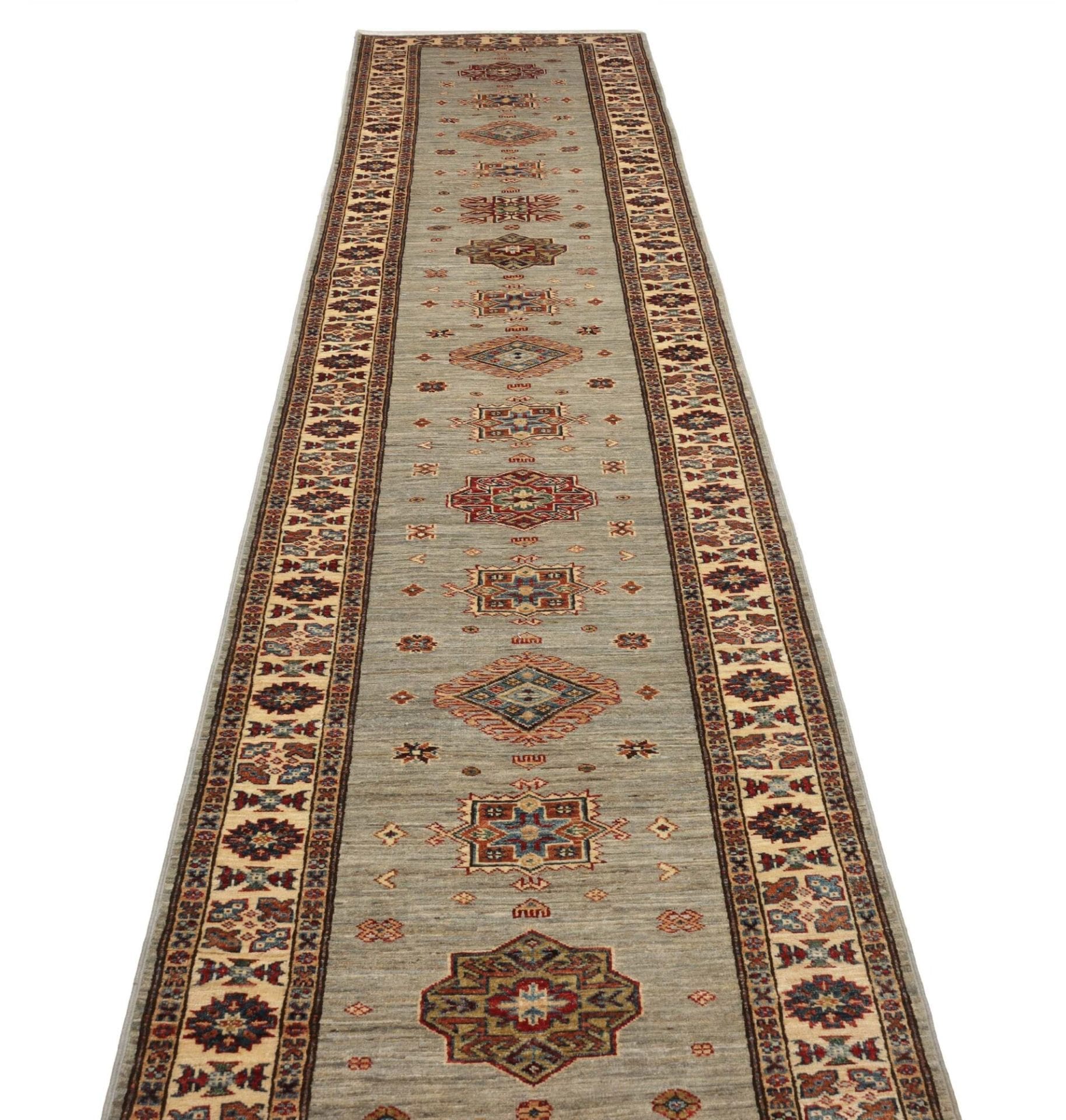 Handgeknüpfter Kazak Orientteppich, 85 × 576 cm, Wolle