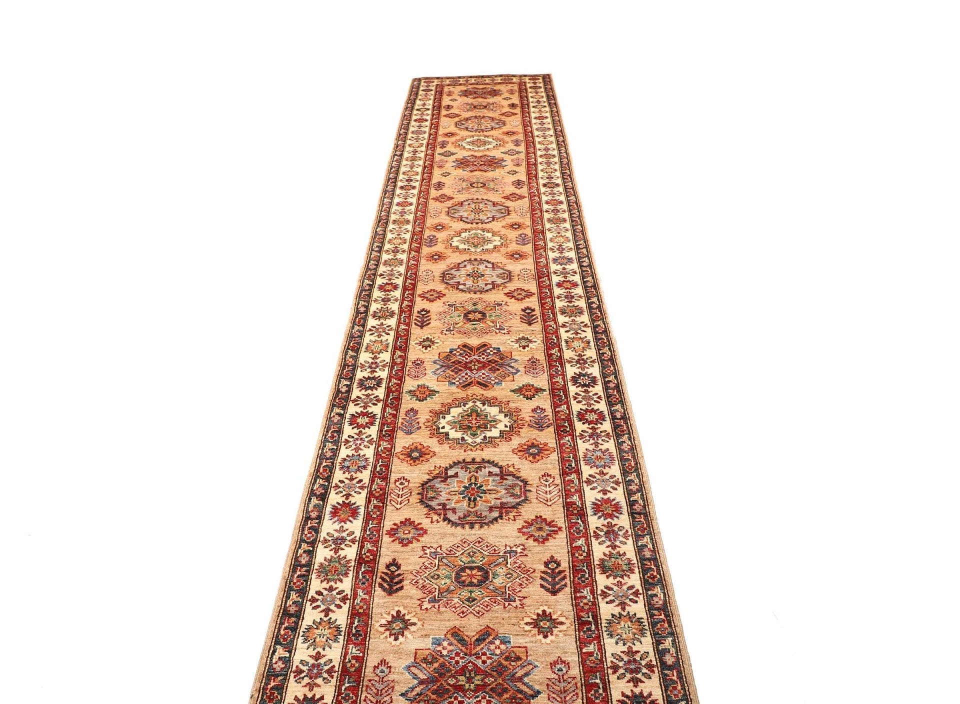 Handgeknüpfter Kazak Orientteppich, 89 × 405 cm, Wolle