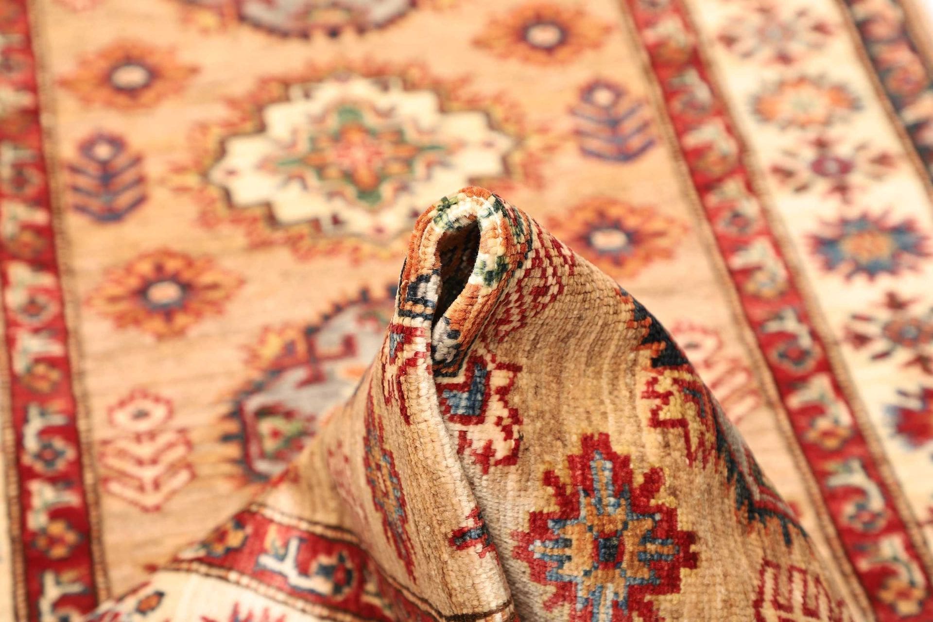 Handgeknüpfter Kazak Orientteppich, 89 × 405 cm, Wolle