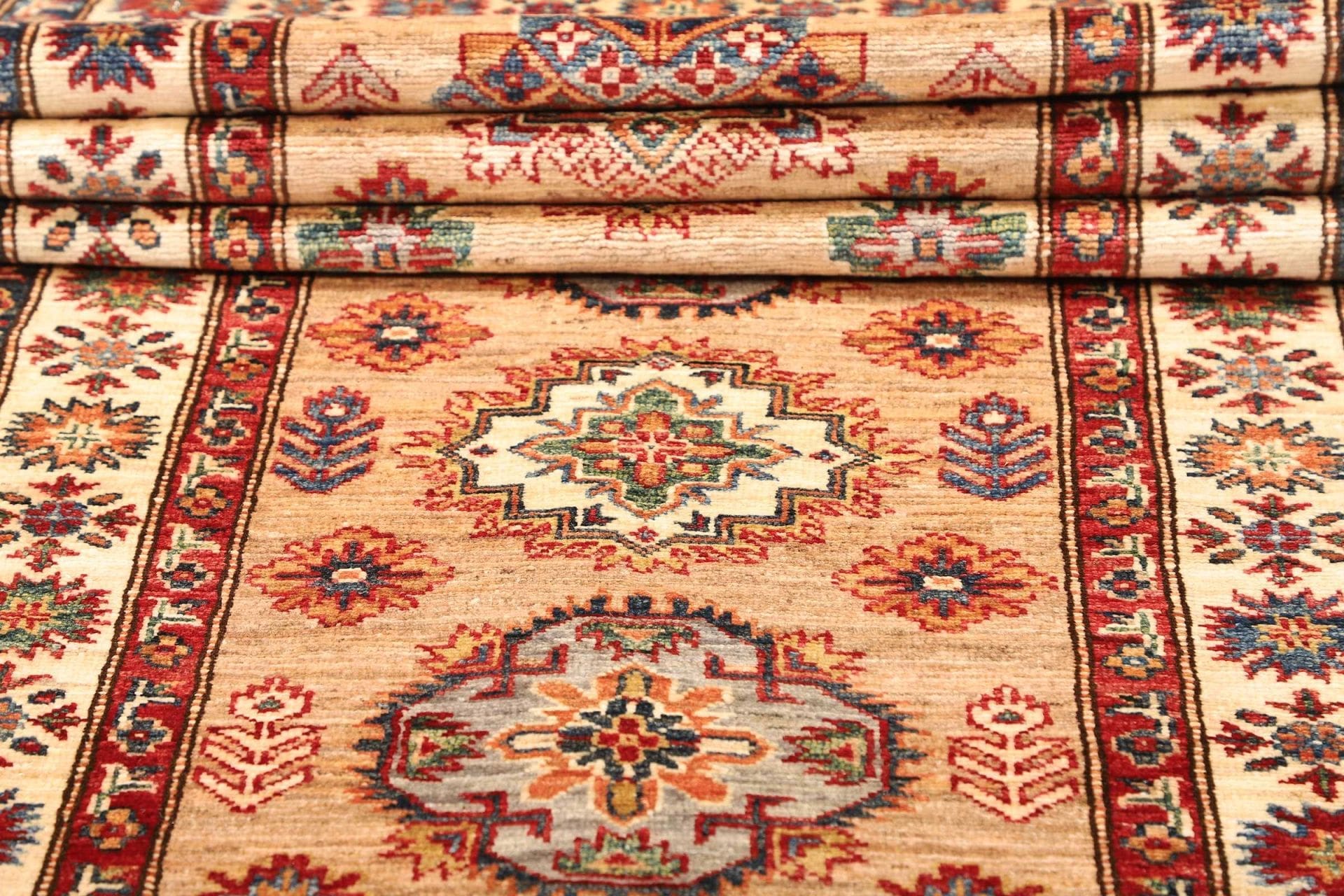Handgeknüpfter Kazak Orientteppich, 89 × 405 cm, Wolle