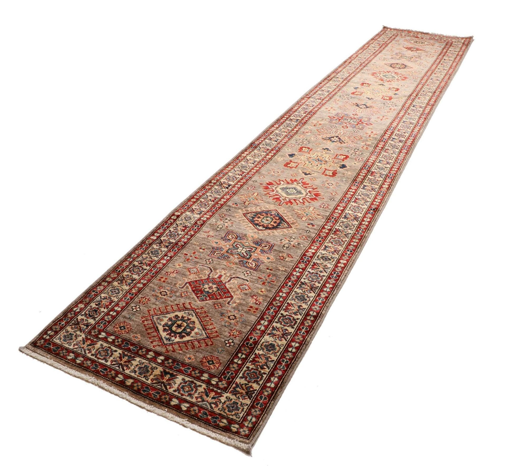 Handgeknüpfter Kazak Orientteppich 88 × 423 cm