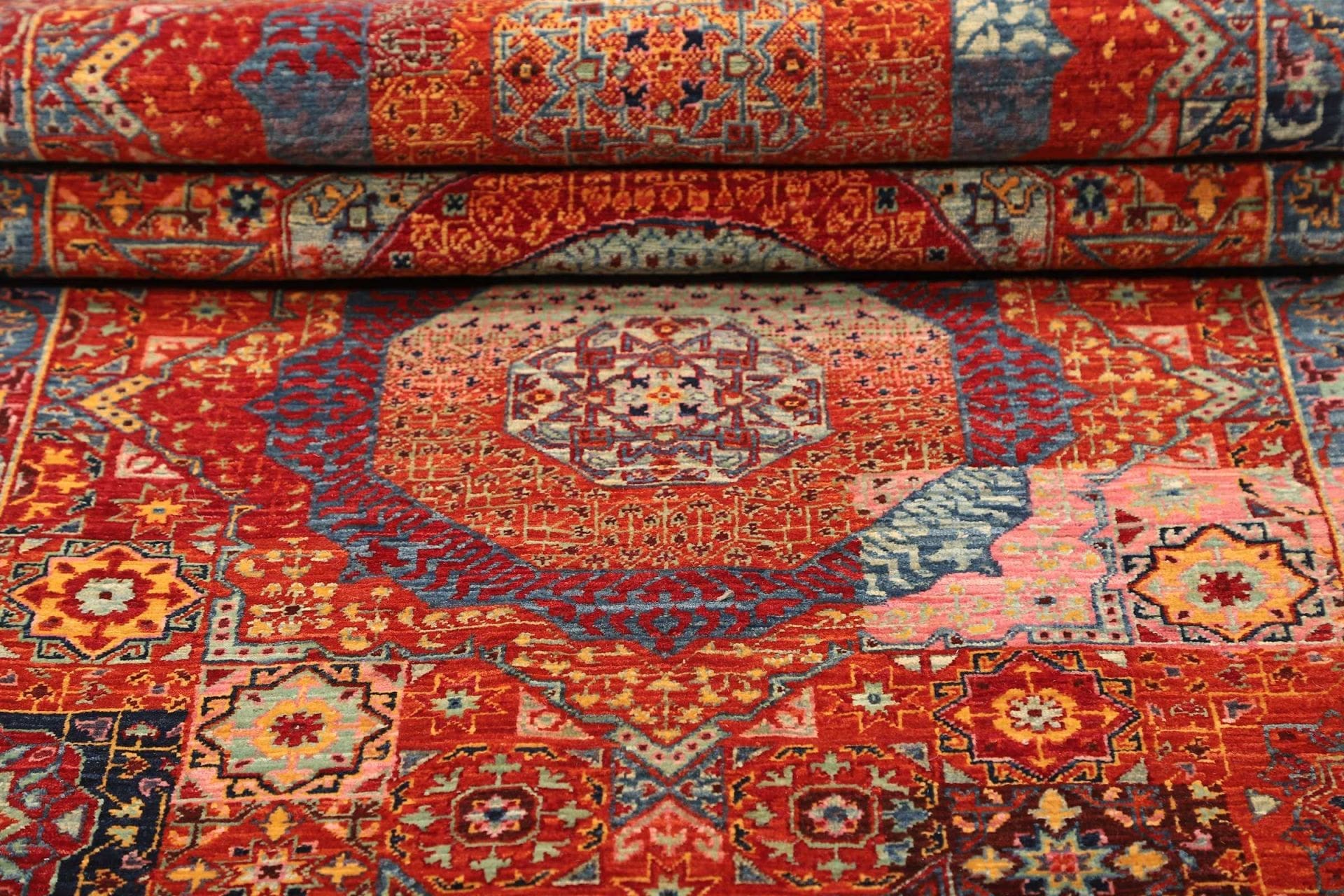 Handgeknüpfter Mamluk Orientteppich 89 × 402 cm