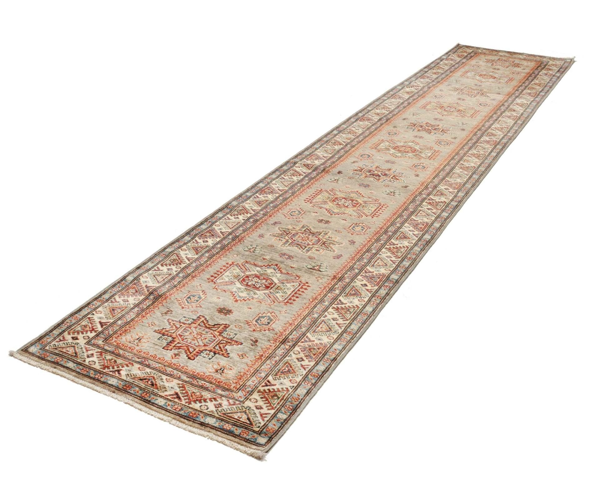 Kazak Orientteppich aus Pakistan, 89 × 413 cm