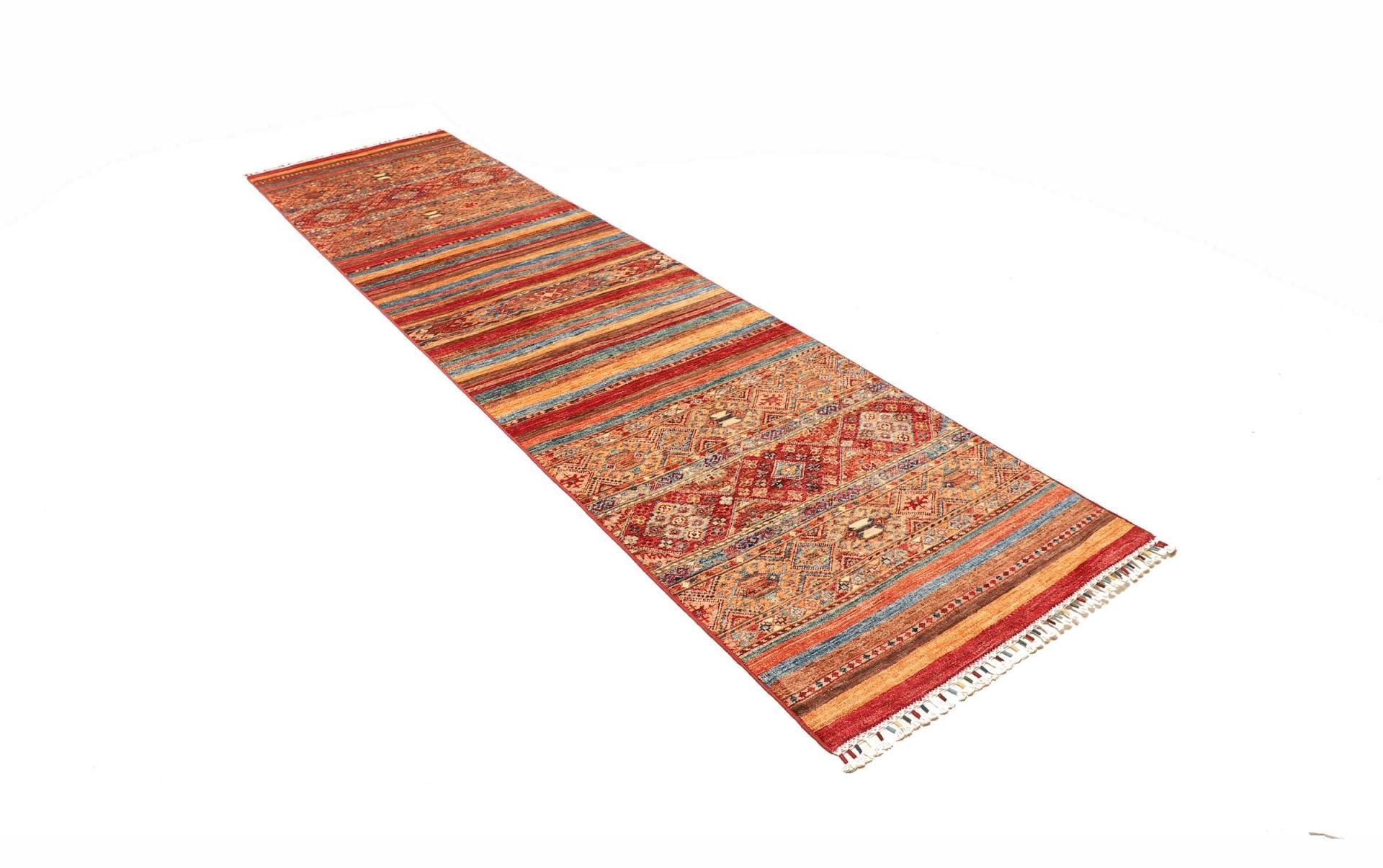 orientteppich-samarkand-83-x-304-cm-handgeknupft-aus-wolle-2 Handgeknüpfter Samarkand Orientteppich 83 × 304 cm
