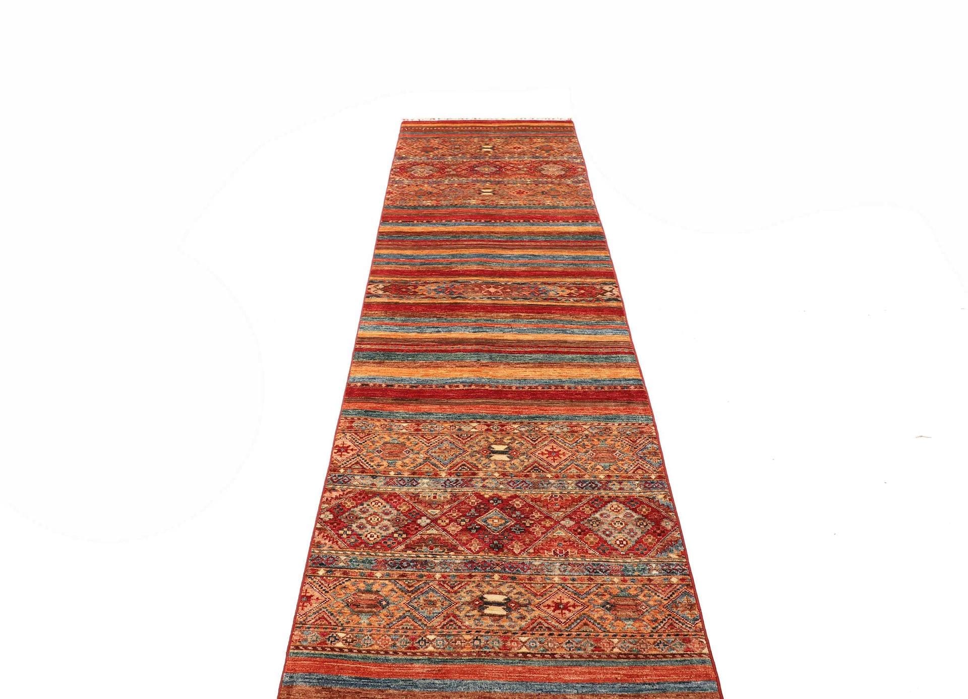orientteppich-samarkand-83-x-304-cm-handgeknupft-aus-wolle-3 Handgeknüpfter Samarkand Orientteppich 83 × 304 cm