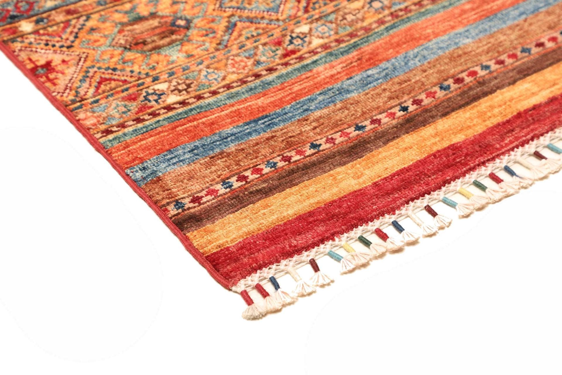 orientteppich-samarkand-83-x-304-cm-handgeknupft-aus-wolle-4 Handgeknüpfter Samarkand Orientteppich 83 × 304 cm