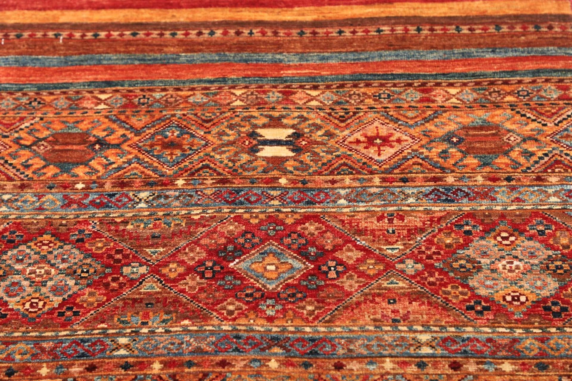 orientteppich-samarkand-83-x-304-cm-handgeknupft-aus-wolle-6 Handgeknüpfter Samarkand Orientteppich 83 × 304 cm