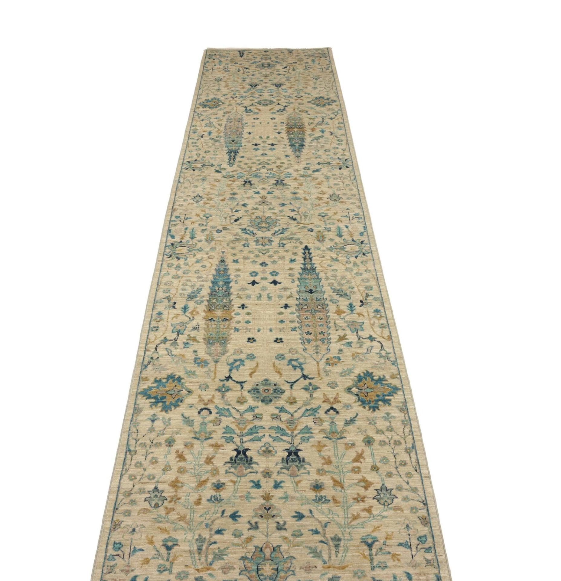 Samarkand Orientteppich aus Pakistan, 82 × 341 cm