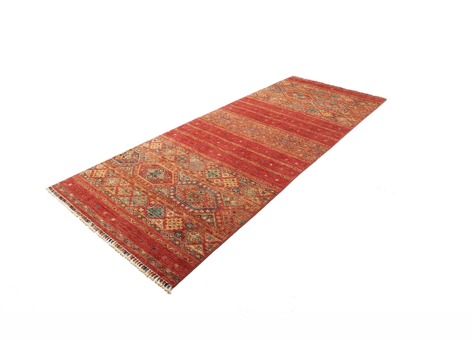 Handgeknüpfter Samarkand Orientteppich, 125 × 307 cm, Wolle