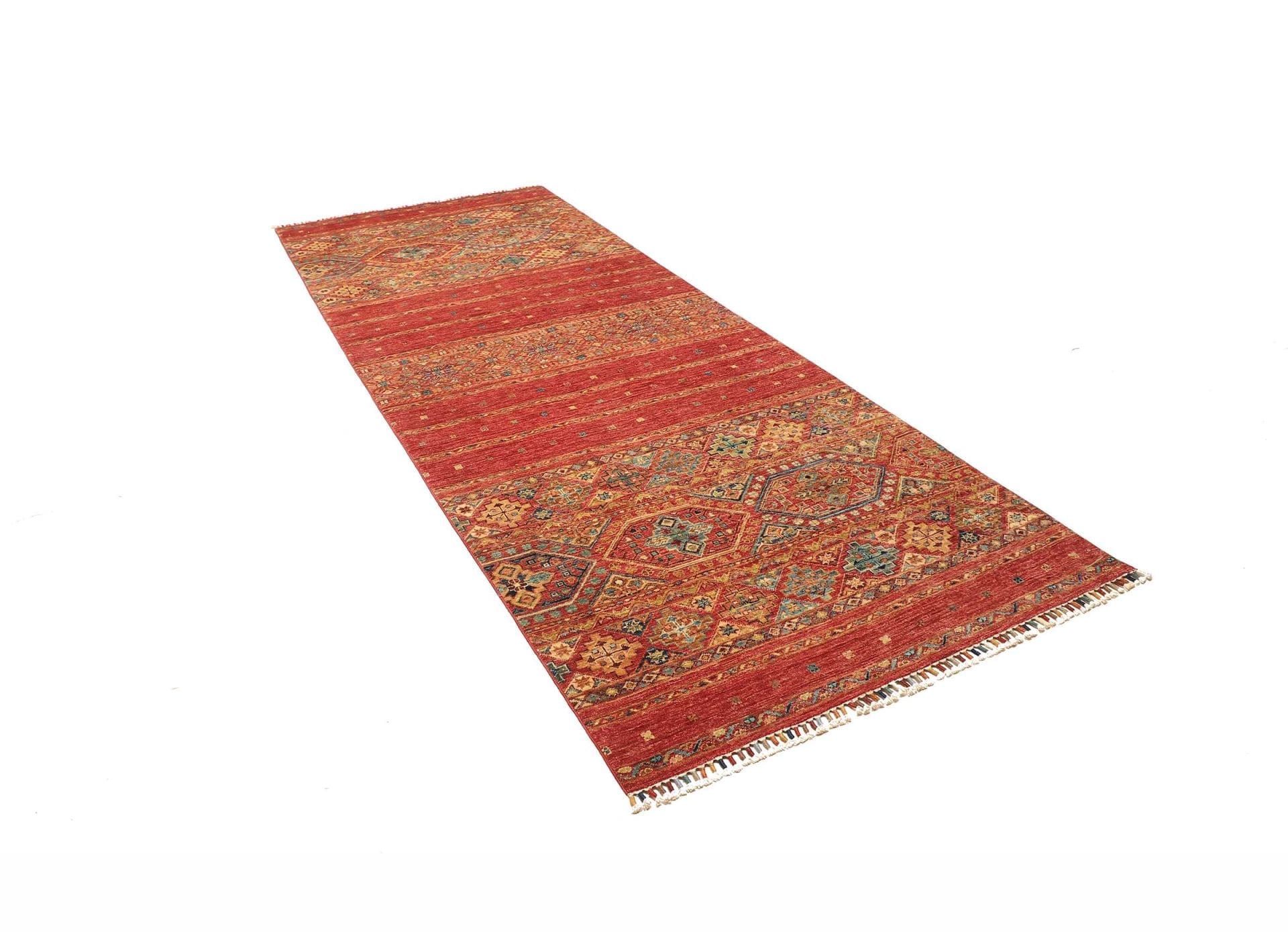 Handgeknüpfter Samarkand Orientteppich, 125 × 307 cm, Wolle