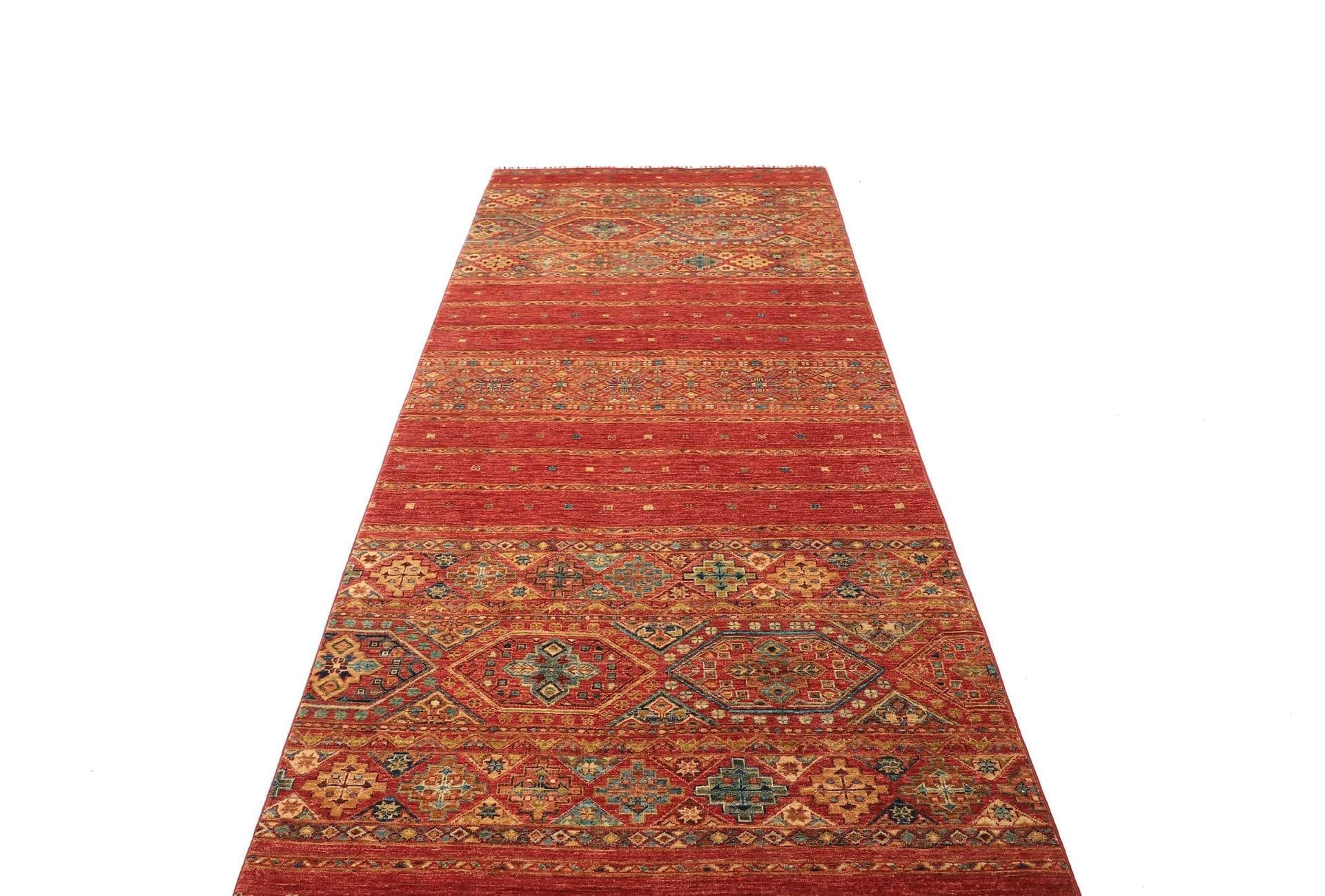 Handgeknüpfter Samarkand Orientteppich, 125 × 307 cm, Wolle