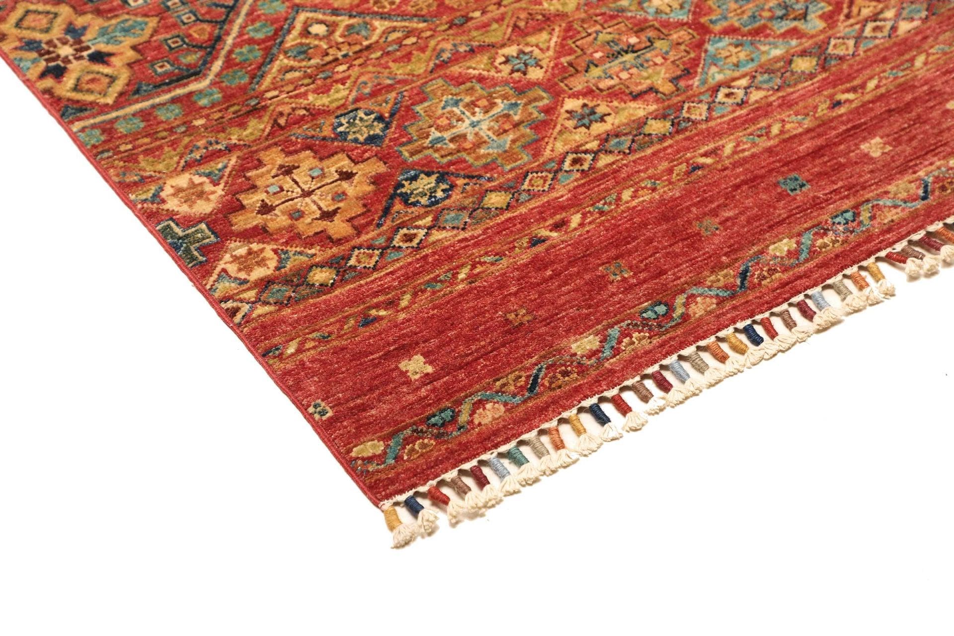 Handgeknüpfter Samarkand Orientteppich, 125 × 307 cm, Wolle