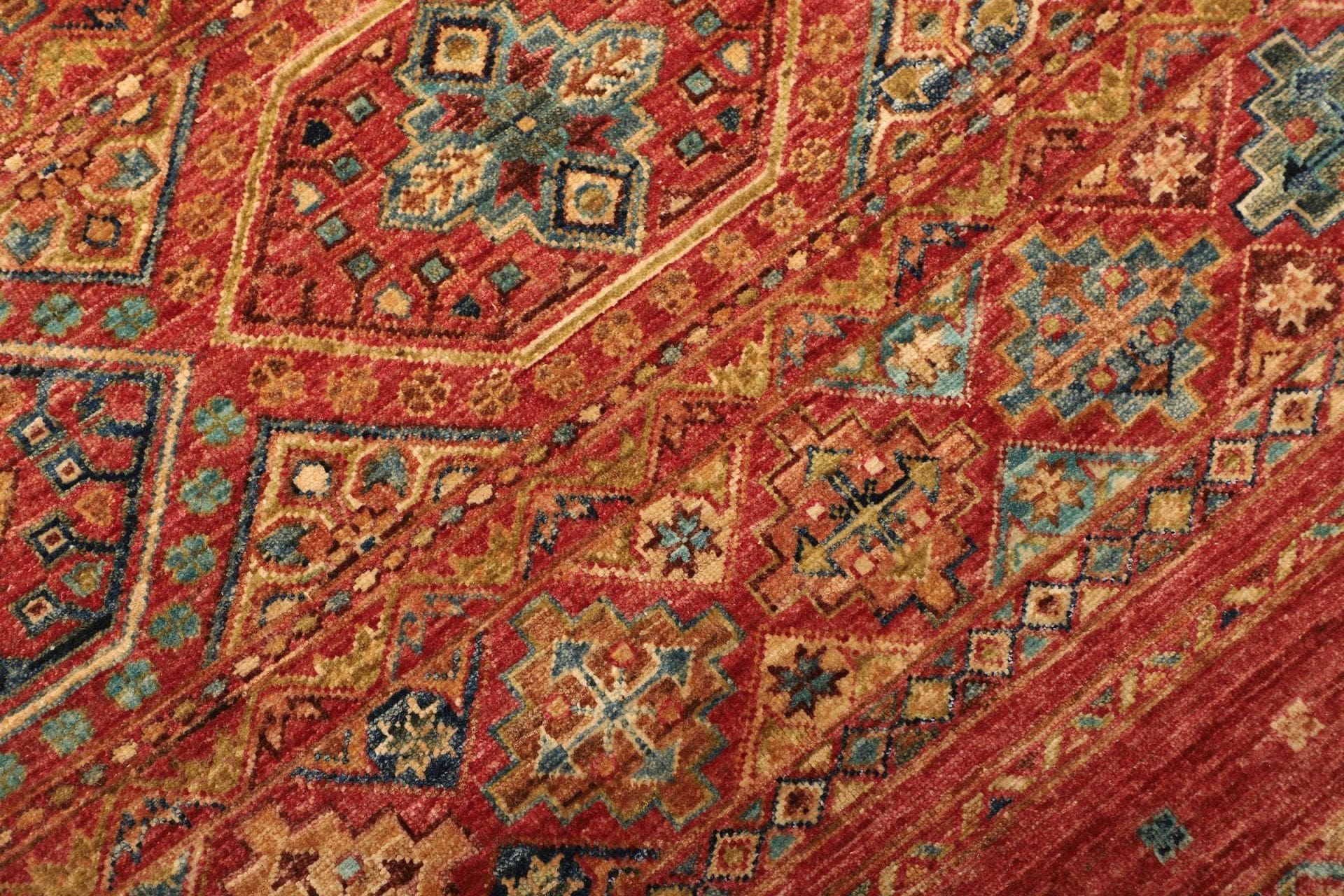 Handgeknüpfter Samarkand Orientteppich, 125 × 307 cm, Wolle