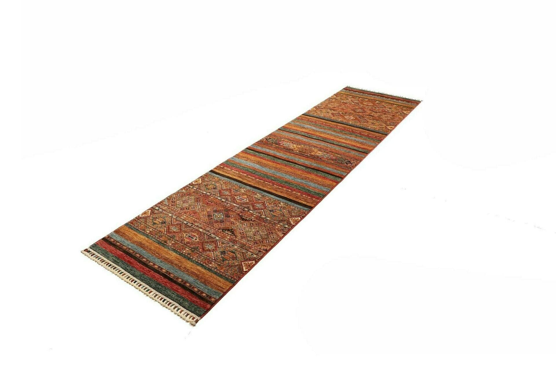 orientteppich-samarkand-84-x-306cm-aus-schurwolle-handgeknupft-1 Handgeknüpfter Samarkand Orientteppich 84 × 306 cm