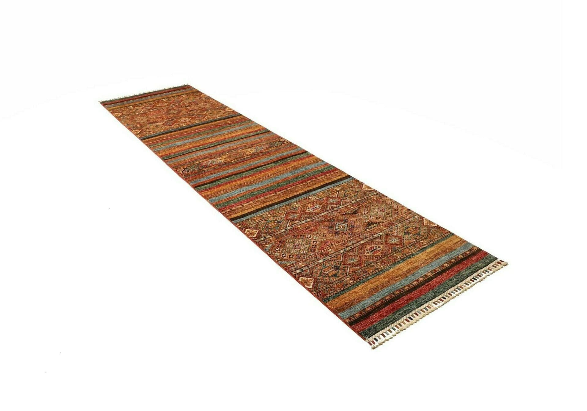 orientteppich-samarkand-84-x-306cm-aus-schurwolle-handgeknupft-2 Handgeknüpfter Samarkand Orientteppich 84 × 306 cm