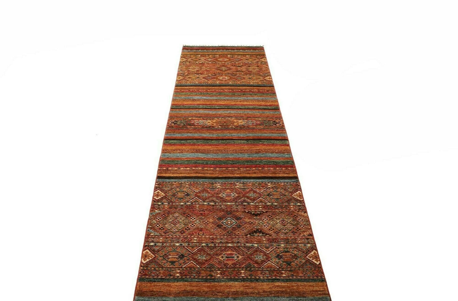 orientteppich-samarkand-84-x-306cm-aus-schurwolle-handgeknupft-3 Handgeknüpfter Samarkand Orientteppich 84 × 306 cm