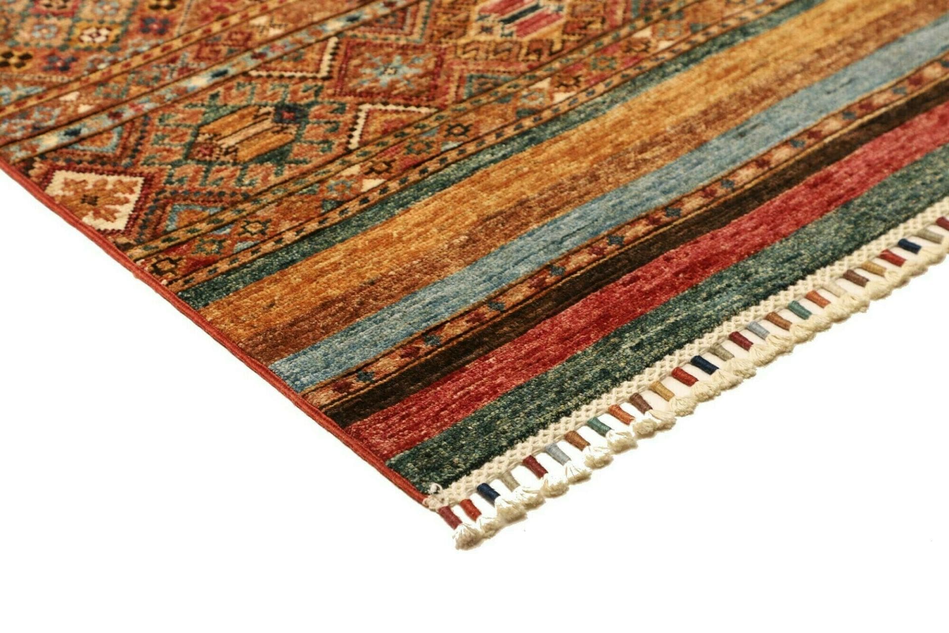 orientteppich-samarkand-84-x-306cm-aus-schurwolle-handgeknupft-4 Handgeknüpfter Samarkand Orientteppich 84 × 306 cm